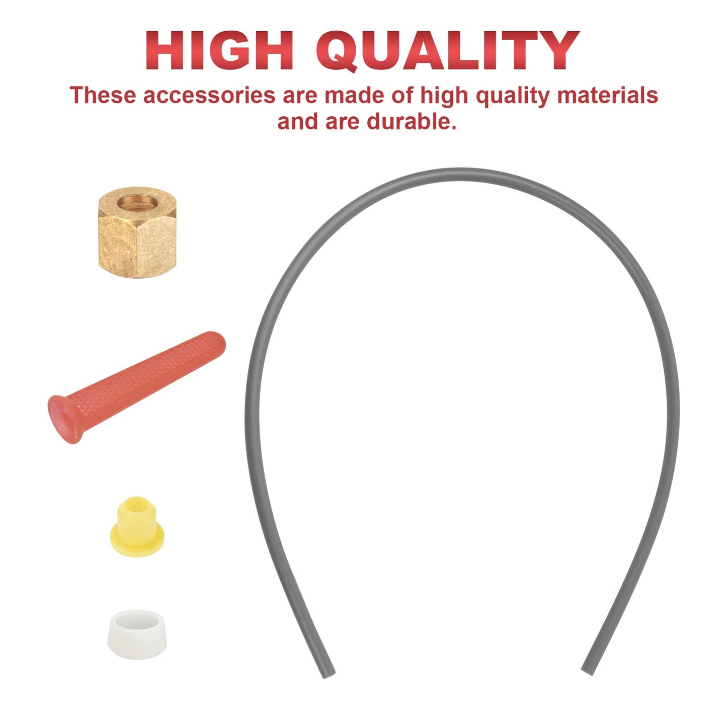 TNITRIB for Aprilaire 600 Humidifier Assembly-Feed Tube with Compression Sleeve and Nut (4335)&Included in-Line Strainer (4004)、Yellow Orifice (4231)