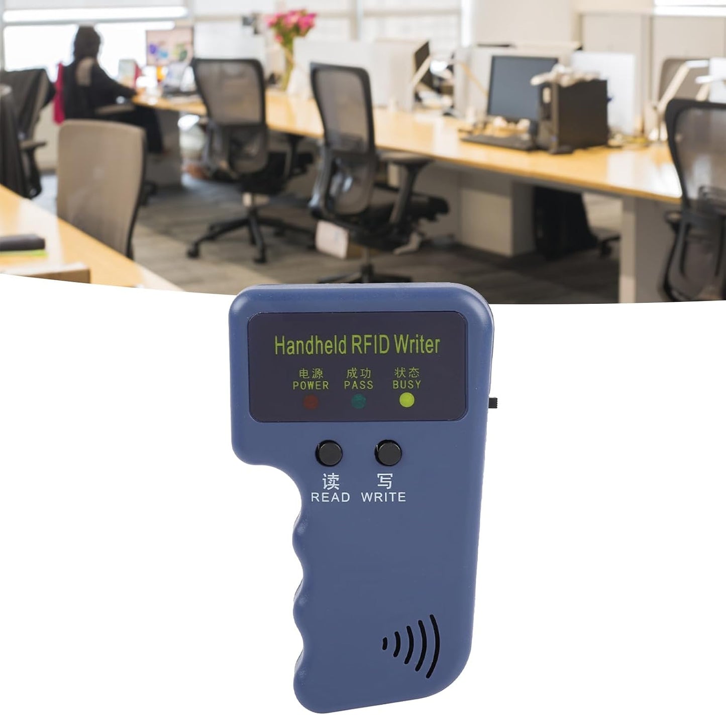 Locadence 125khz EM4100 RFID Reader Writer, Portable Handheld RFID ID Card Copier Reader Writer Duplicator