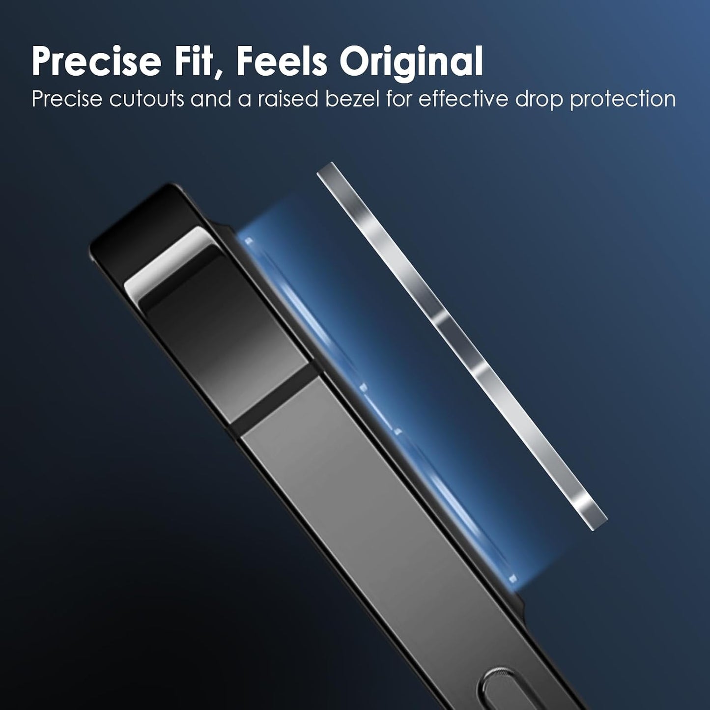 17, 9H FanTEK Camera Lens Protector for iPhone Tempered Glass Camera Screen Cover, Ultra HD Clear Acrylic Full Coverage