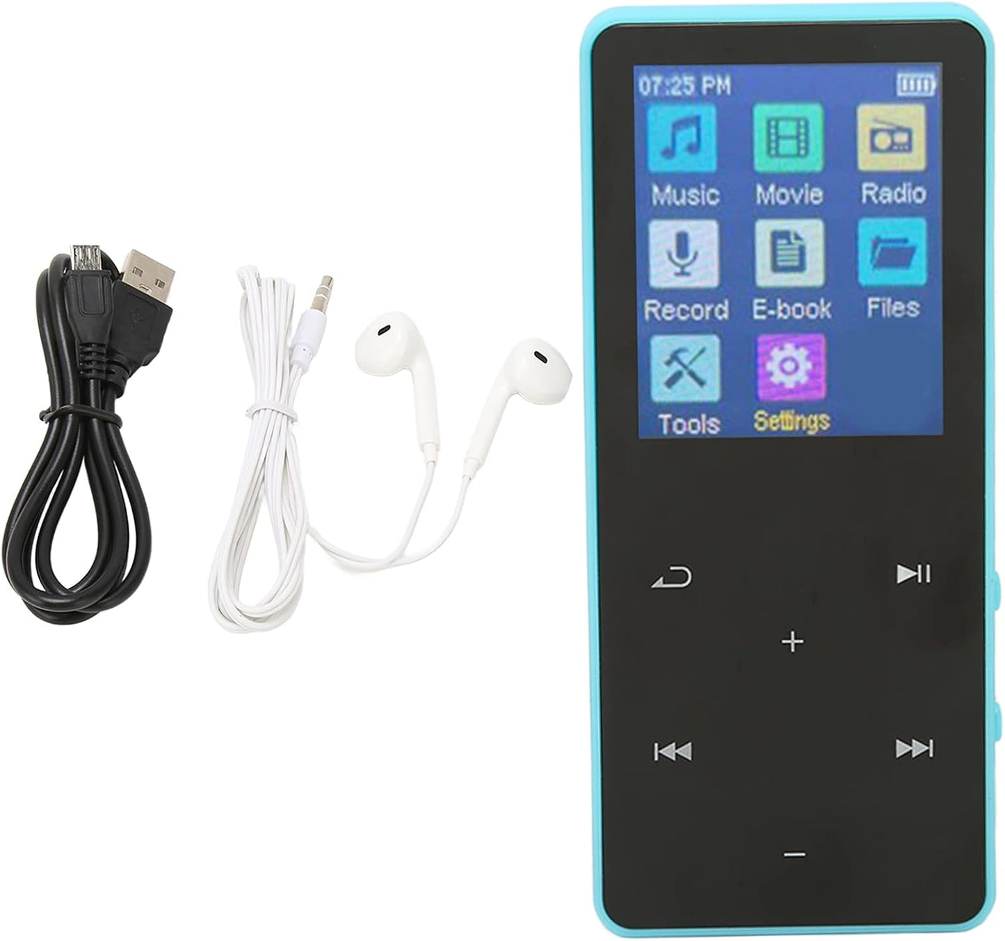 Jectse MP3 MP3 MP4 1.8 inch, MP3 Player with Bluetooth, Player Portable Music Player with HiFi Lossless Sound Music