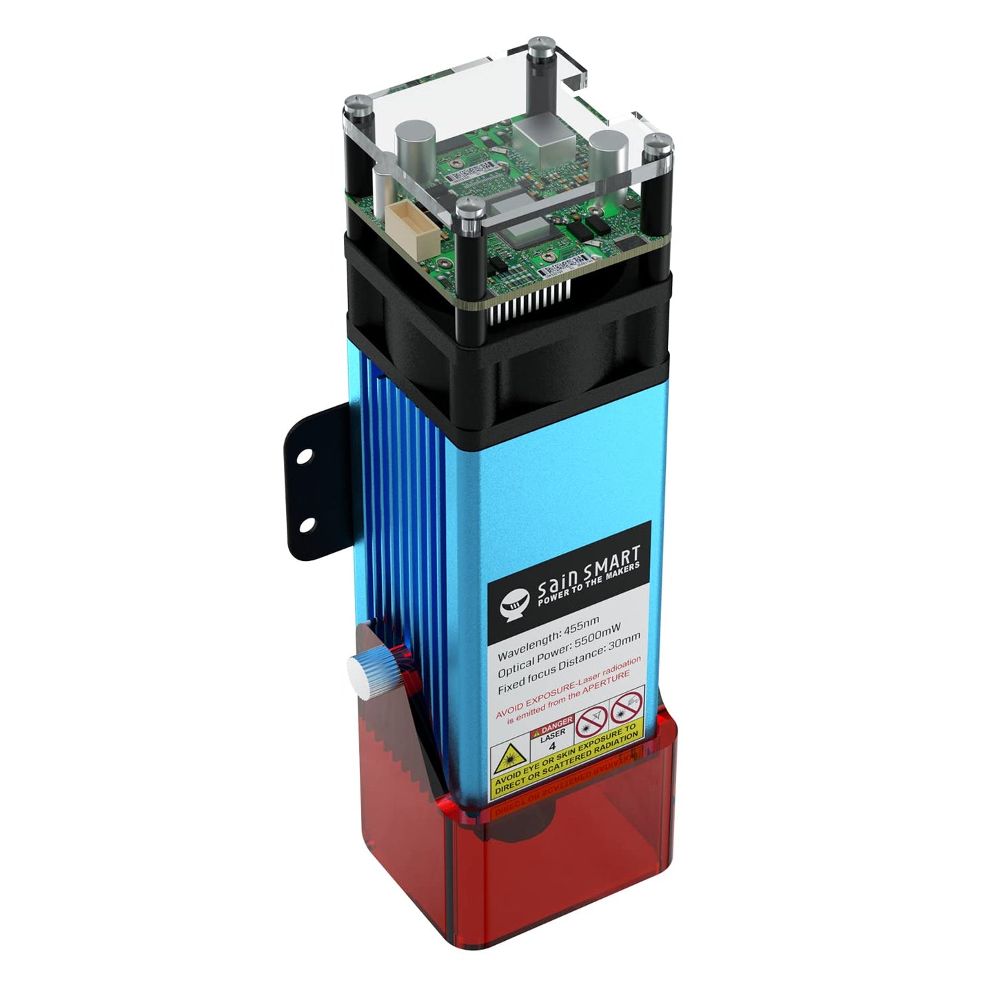 Genmitsu CFL55 Compressed Spot 5.5W FAC Laser Module, 0.1mm*0.1mm Laser Spot, for 4040-PRO & 4040-PRO MAX, 3020-PRO Ultra, 3030-PROVer MAX, PROVerXL 4030, 4030V2, 6050 Plus CNC Router Machine