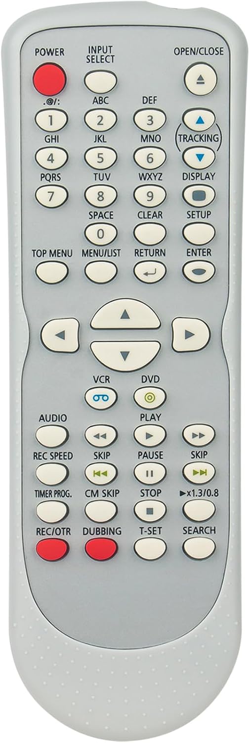 ECONTROLLY NB664UD NB664 ZV420SL8 Replace Remote Control Work for Sylvania Dual DVD VCR Recorder DVD Recorder VCR Combo