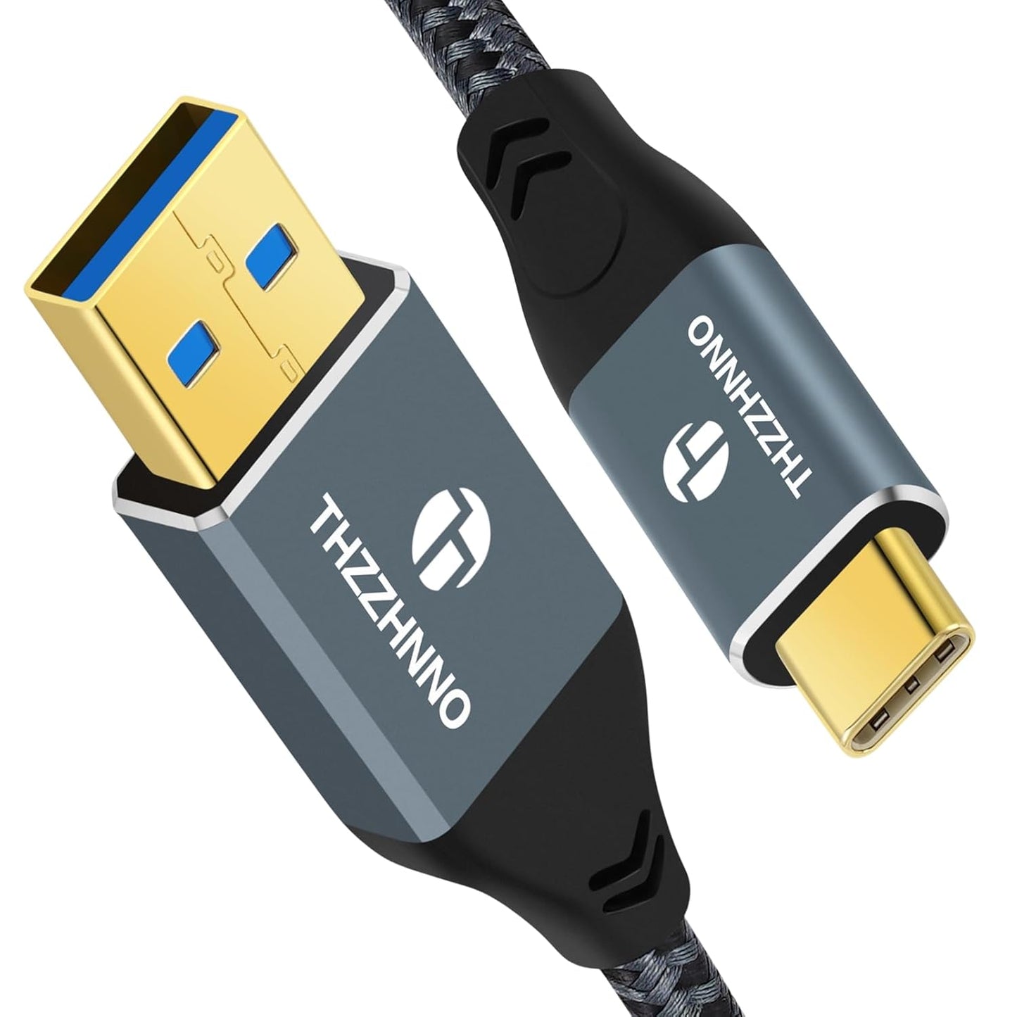 10FT 2Pack, 3.1 3.2 Gen2 10Gbps 15/MacBook USB A to USB C Cable USB USB Data Transfer Cord for Samsung Galaxy/iPhone