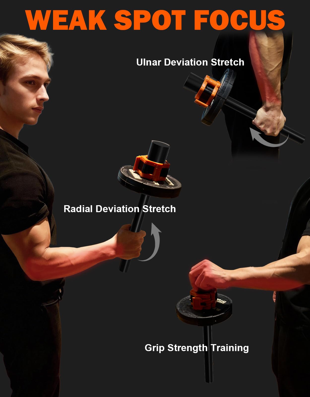 Fitarc 2 In Forearm Trainer,Forearm Strengthener,Wrist Bar,Wrist Trainer,Wrist Rotation Exerciser,Forearm Workout Equipment,Forearm Exerciser,Forearm Machine