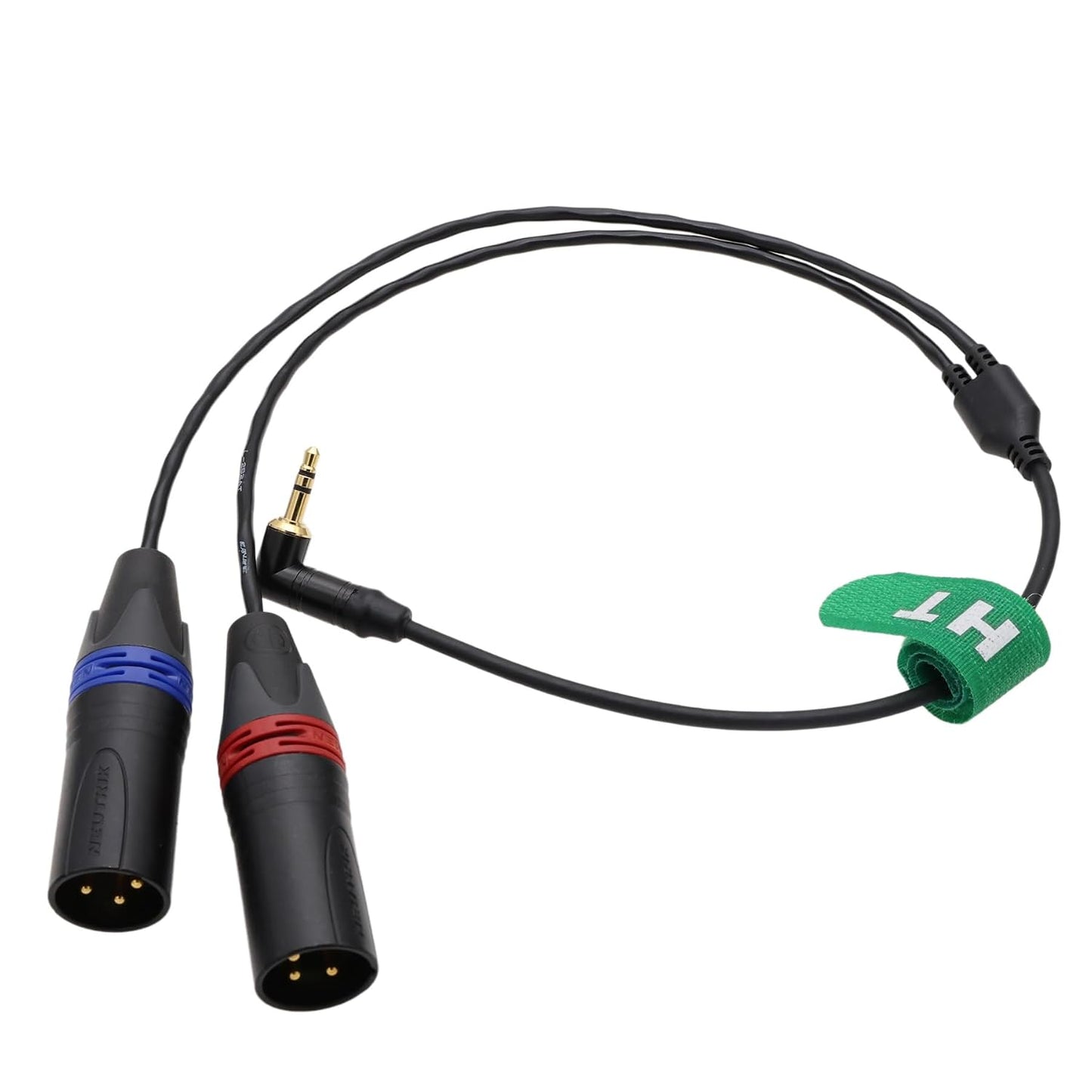 3.5mm 1/8" 2 3 2-Channel 50cm Audio Cable for Mixer Recorder Amplifier Microphone DJ Music Instrument Receiver Camera