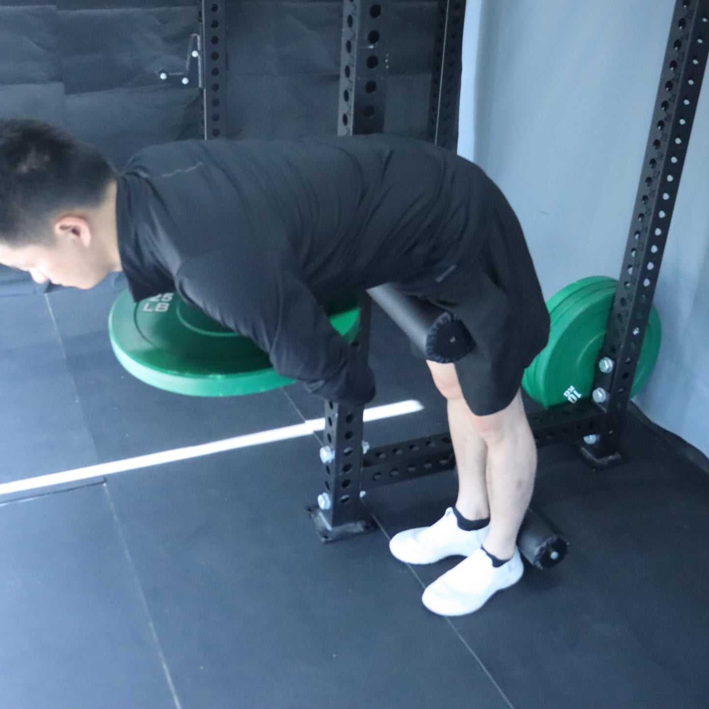 Single Leg Squat Roller for Squat Rack Power Rack Attachments Bulgarian Split Squat for Workout Equipment Home Gym Accessories 16mm