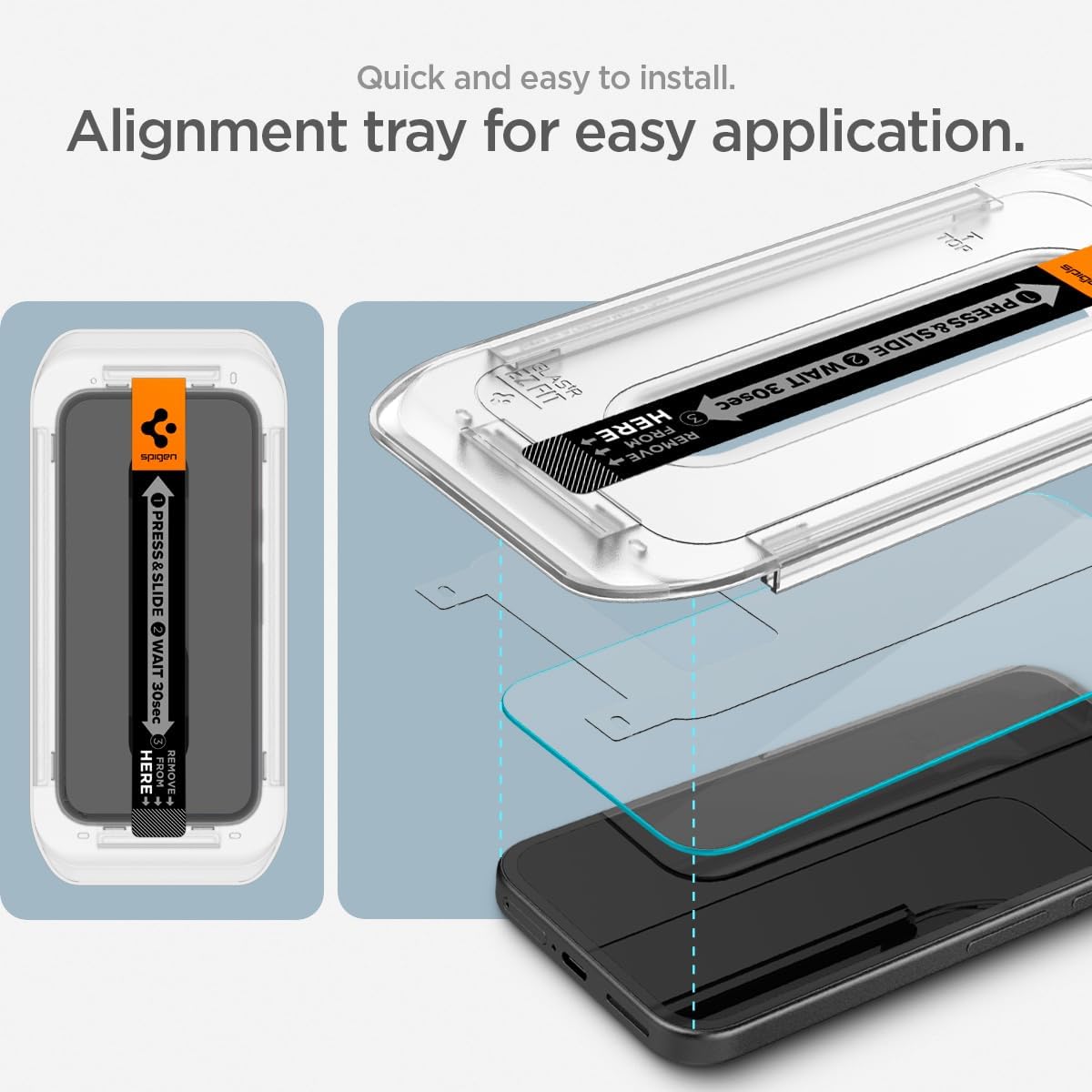 9a 2 Pack Spigen Tempered Glass Screen Protector [GlasTR EZ FIT] designed for Pixel