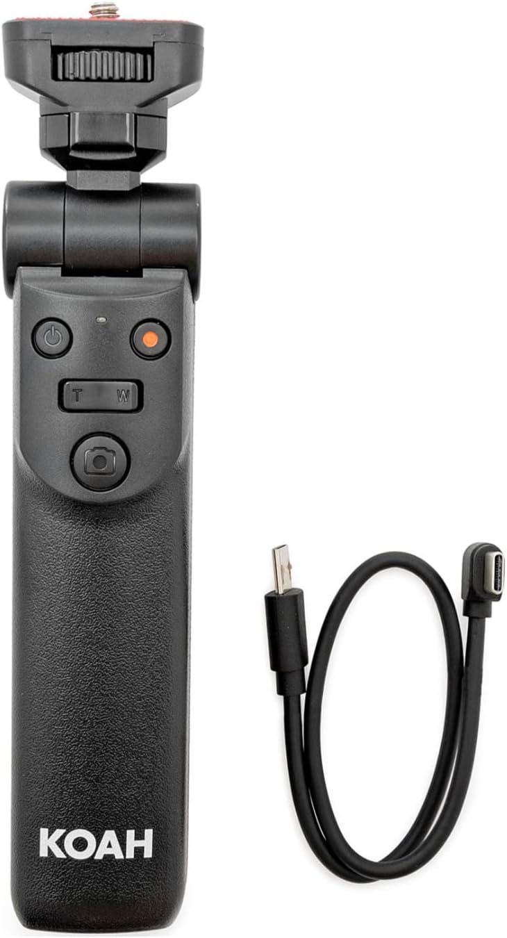 Koah RX100 Vlogging Camera Grip and Tripod for Content Creators - Compatible with Sony mirrorless Alpha Series, DSC-RX
