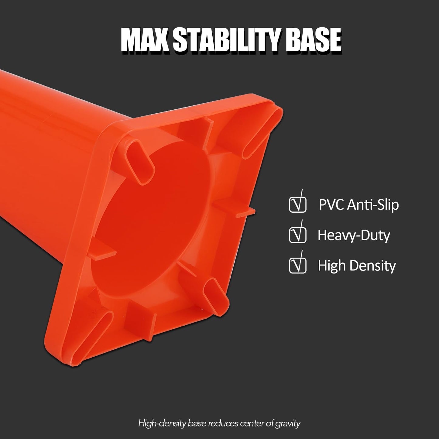 Traffic Safety Cones 28 inch 12 Pcs 28", Traffic Cones with Reflective Collars PVC Orange Construction Cones, Road Safety Parking Cones for Home Driveway Road Parking Use