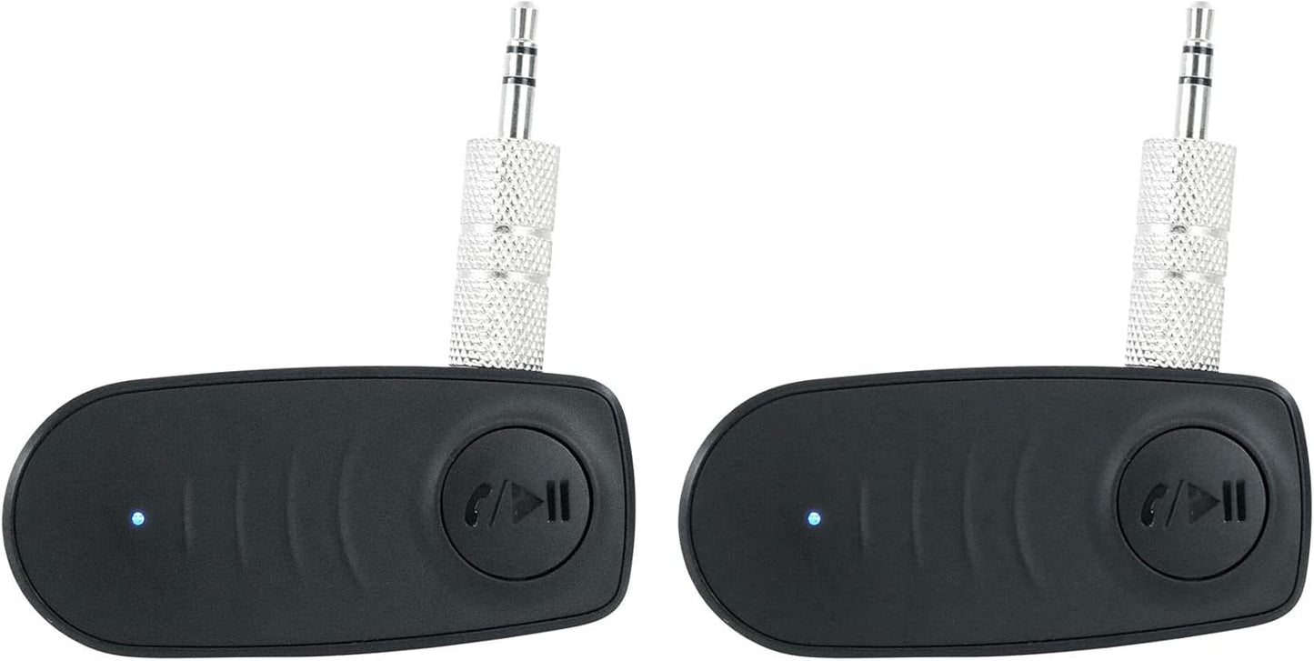 Rockville (2), 5.0, 35ft BT-Link Bluetooth Adapters Aux to Bluetooth Wireless Sync, DSP Audio, Range, Perfect for Home