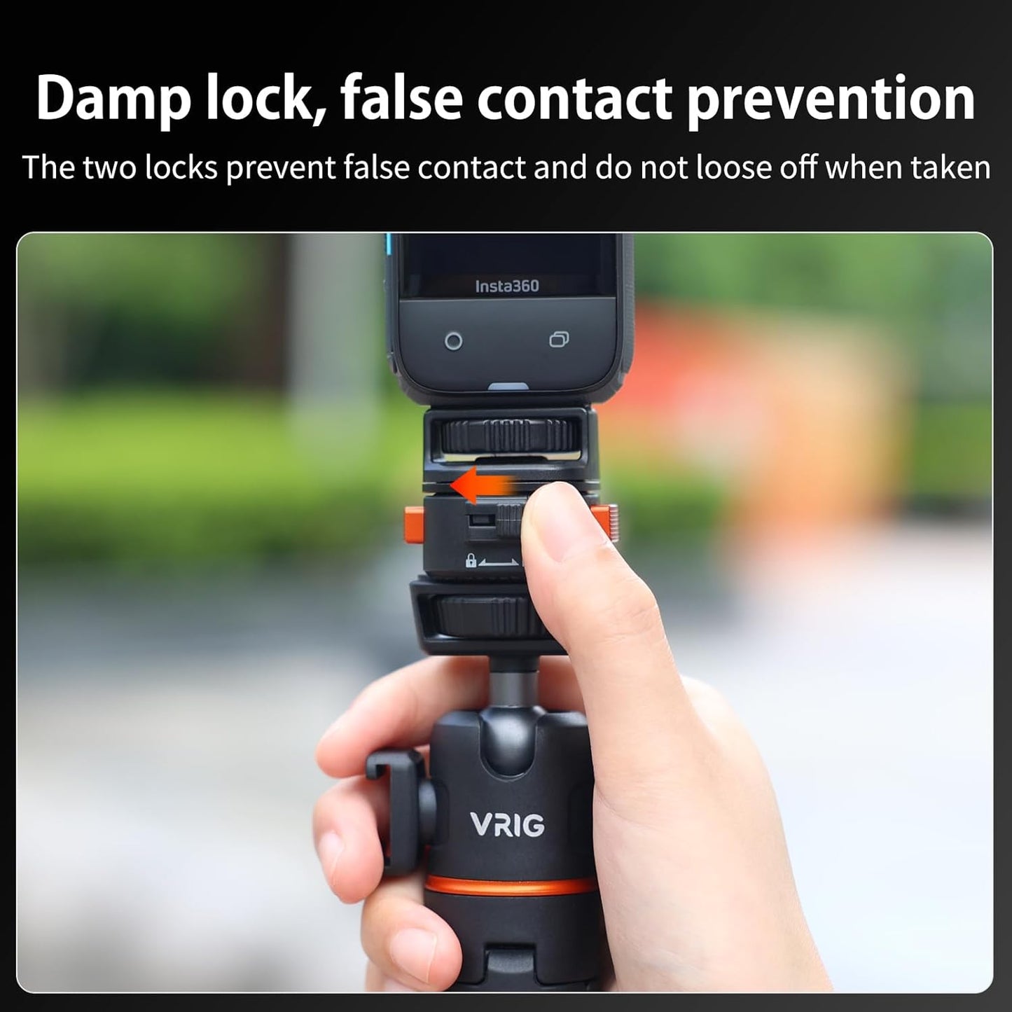 VRIG Express 1/4" Pocket4/3,Insta360 X5/X4/X3,1/4" VRIG Magnetic Quick Release Mount Adapter with Screw Thread for DJI