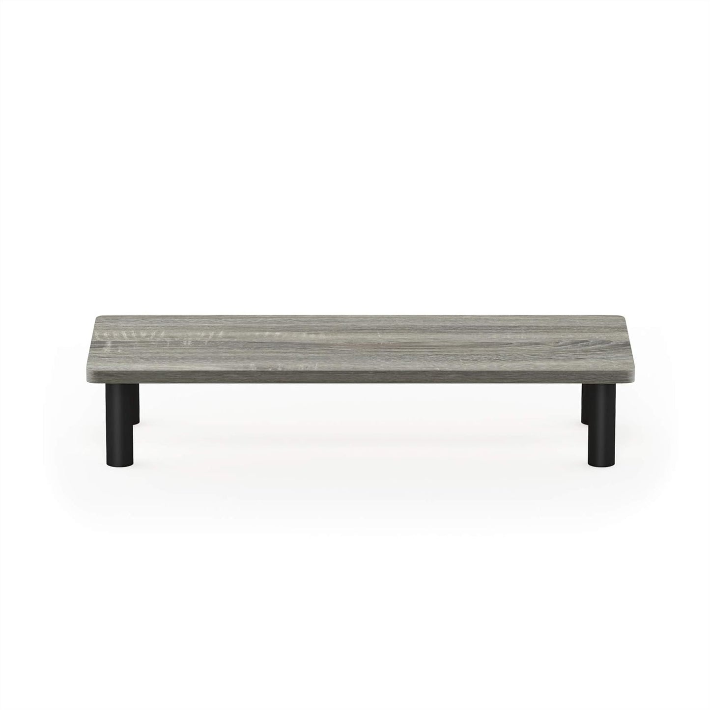 Furinno French Oak Grey/Black Monitor Riser Stand