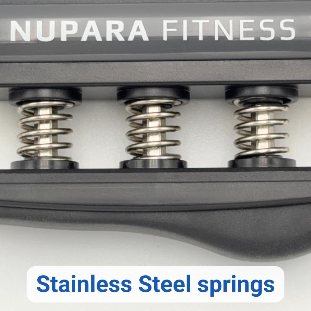 NUPARA FITNESS Grip Strength Trainer - Hand Strengthening Device, Forearm Strengthener, and Finger Trainer. Hand Gripper Strengthener and Guitar Finger Exerciser.