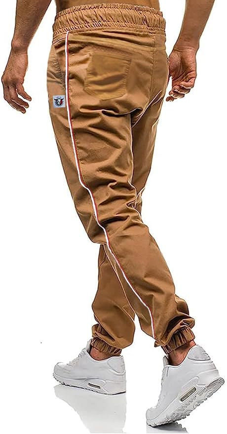 Men Joggers Chino Cargo Pants Hiking Outdoor Recreation Pants Twill Fitness Track Jogging Pants Casual Cotton Pants