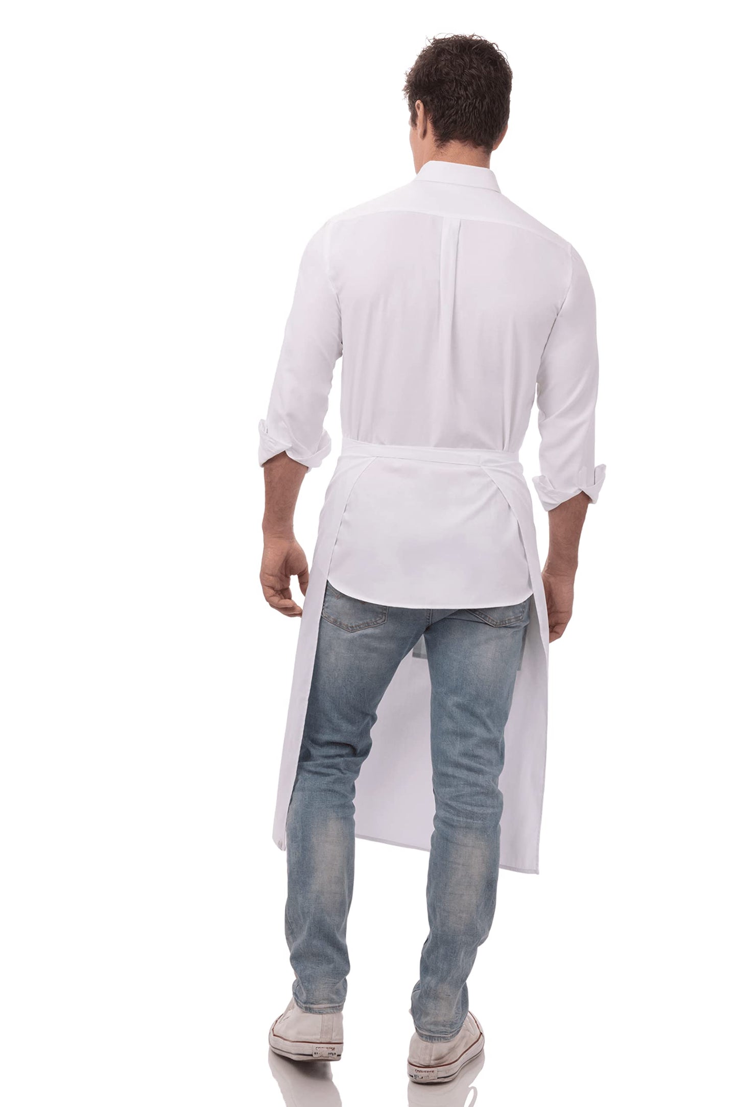 Chef Works Unisex Bistro Chef Apron, White, One Size