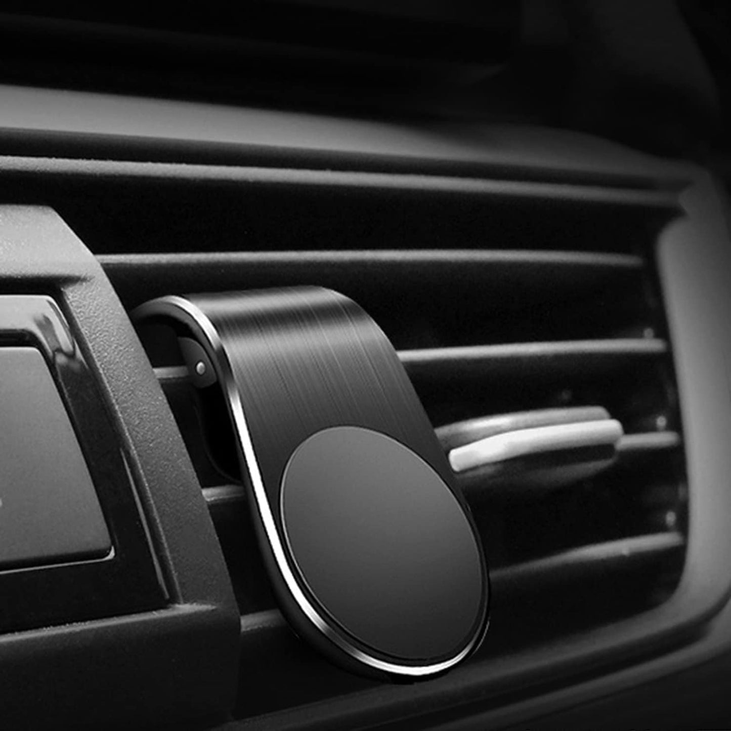 aoukoslt Black Universal Phone Holder Clip Car Air Vent Magnetic Mount Holder Bracket for Cell Phone GPS Suporte