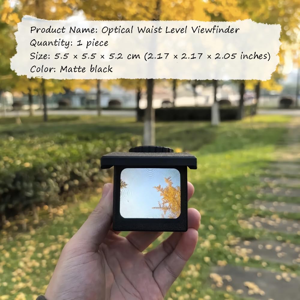 Catcher,3D Ouliget Optical Waist Level Viewfinder,View Printed Waist-Level Camera Viewfinder Frame,Travel Scenery Photo