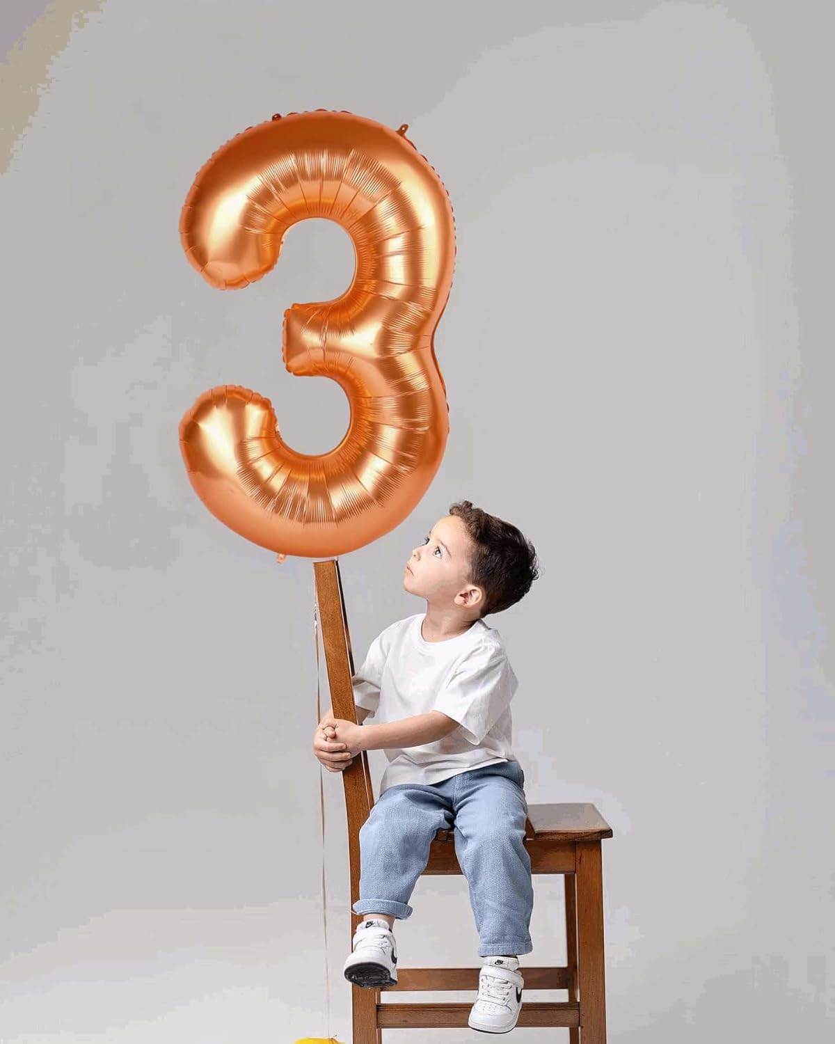 Orange 7 Balloon - 40 Inch Number Balloon for 7th Birthday Party Decorations