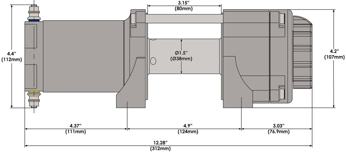 KFI 2000lb ATV Series Winch