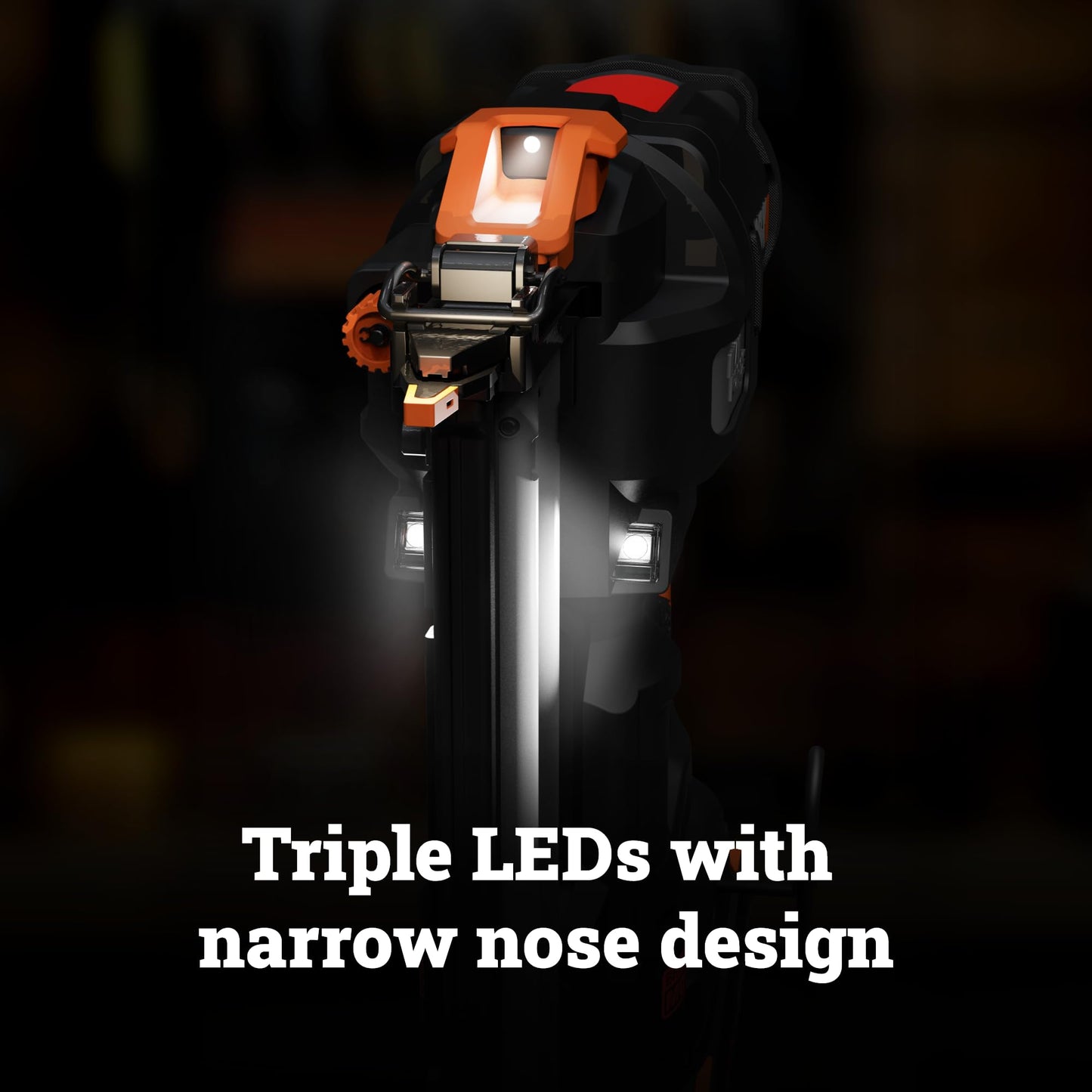 WORX Brad Nailer Cordless, 20V 18 ga Brushless Nail Gun Cordless, High Driving Power, Up to 2-⅛" into Hardwood, Narrow Nose, 3 LEDs, 3000 Nails & 20V 2.0 Ah Battery and Charger Included, PowerShare