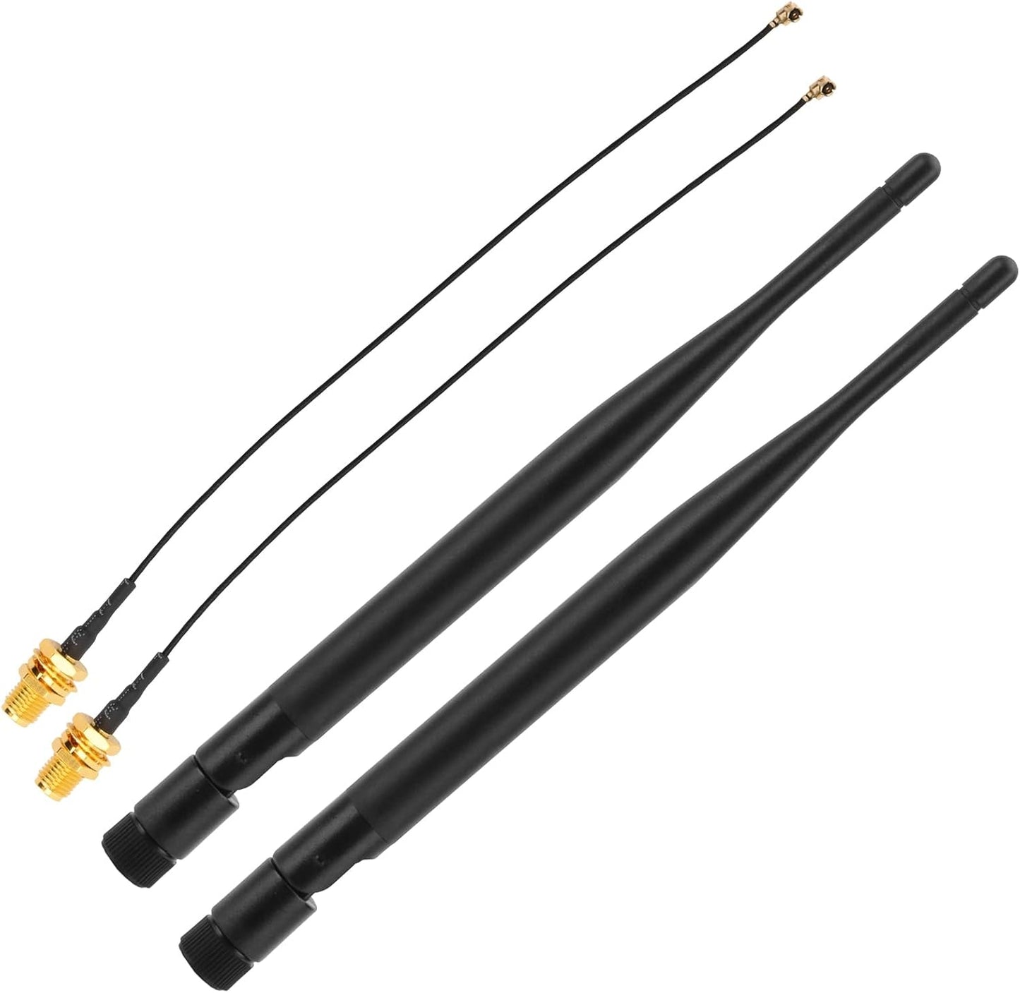 MakerHawk 2 Pack 915MHz 5dBi LORA Antenna Gain Omni SMA Male Connector + RF Antenna Adapter Cable