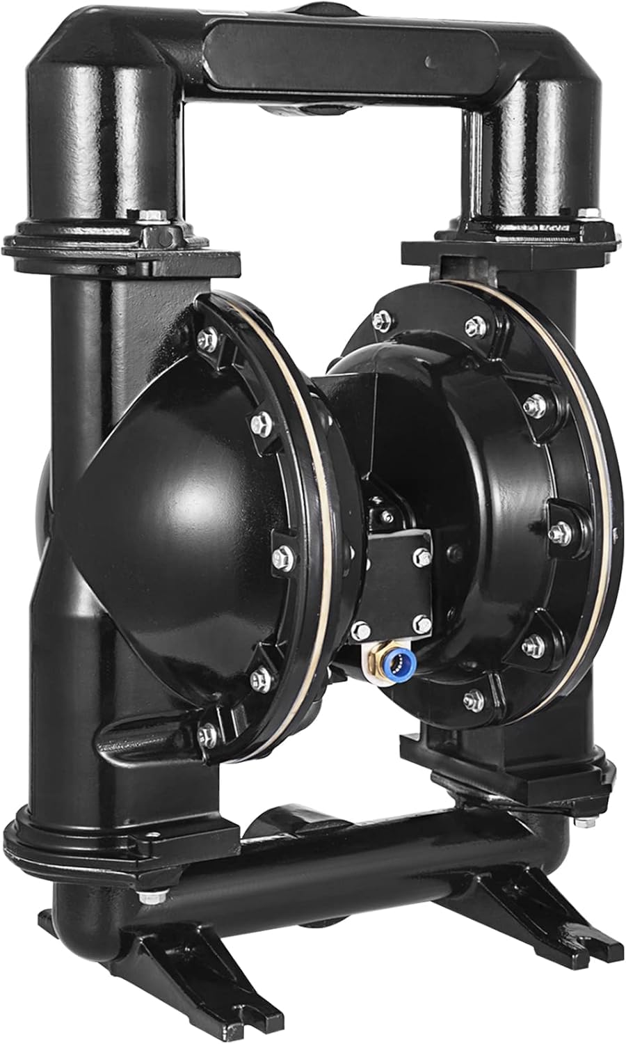VEVOR Air-Operated Double Diaphragm Pump, 2 inch Inlet & Outlet, Aluminum Alloy Body, 75 GPM & Max 120PSI, Nitrile Diaphragm Transfer Pump for Petroleum, Diesel, Oil and Low Viscosity Fluids