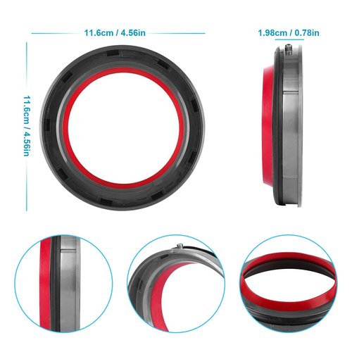 Fixbetter Dust Bin Bucket Top Fixed Sealing Ring for Dyson V11 V15 SV14 SV15 SV22 Vacuum Cleaner Replacement Repair Part Accessories
