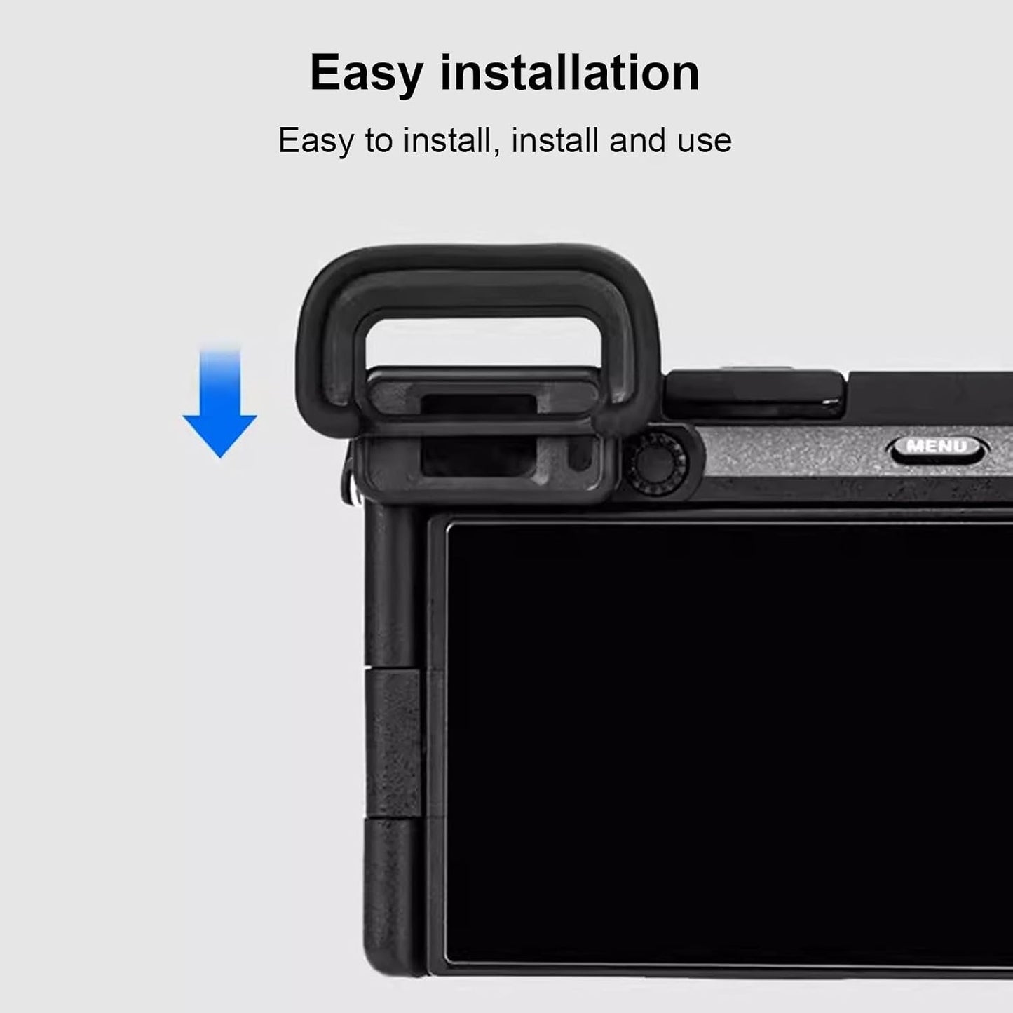 Denash A6700 Camera Eyecup Eyepiece Viewfinder,Professional Eyepiece Replacement,Camera Eyecup with Hot Shoe Cover