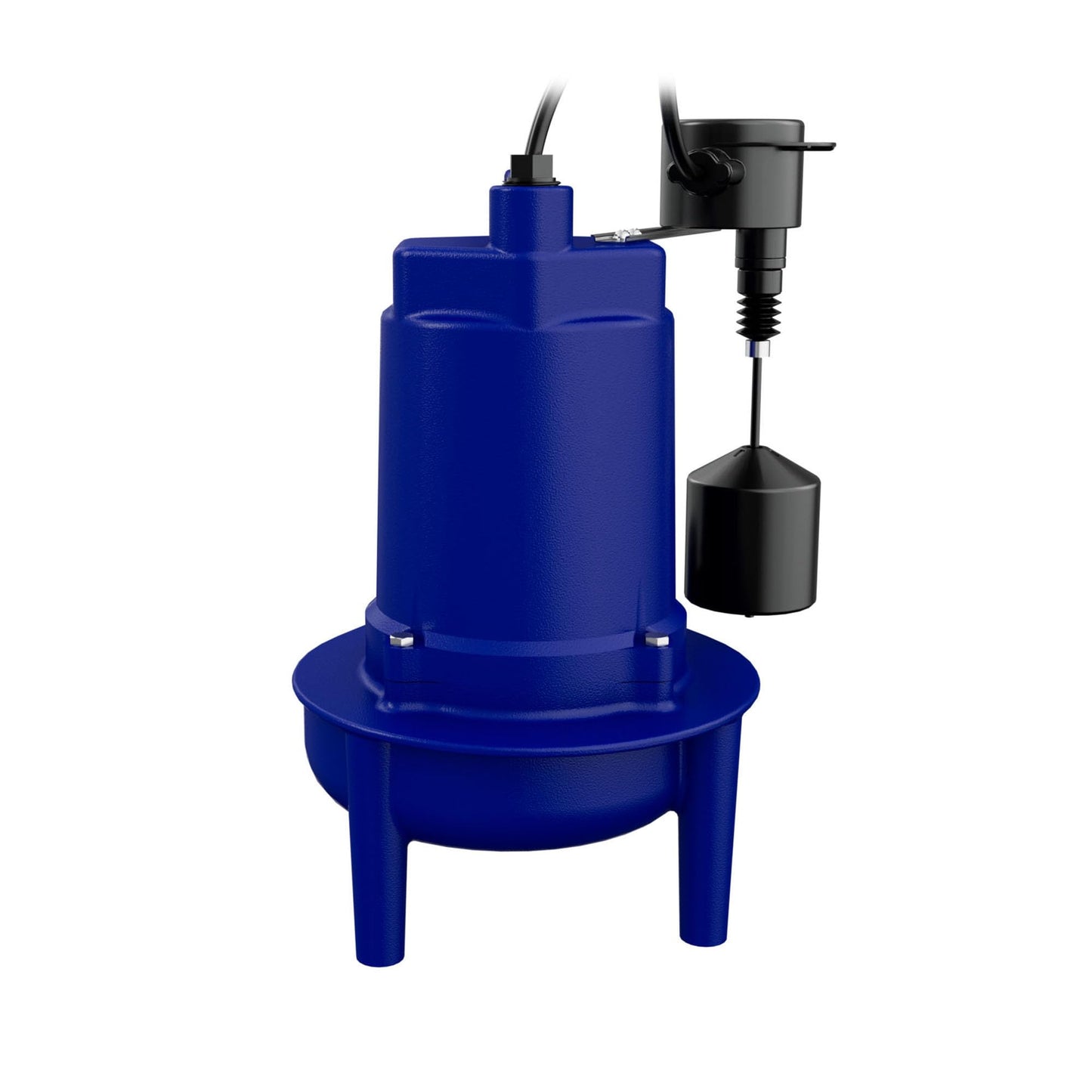 JACKEL SEW500CIV 1/2 HP 9300 GPH Cast Iron Submersible Sewage Pump with Piggy-Back Vertical Float Switch
