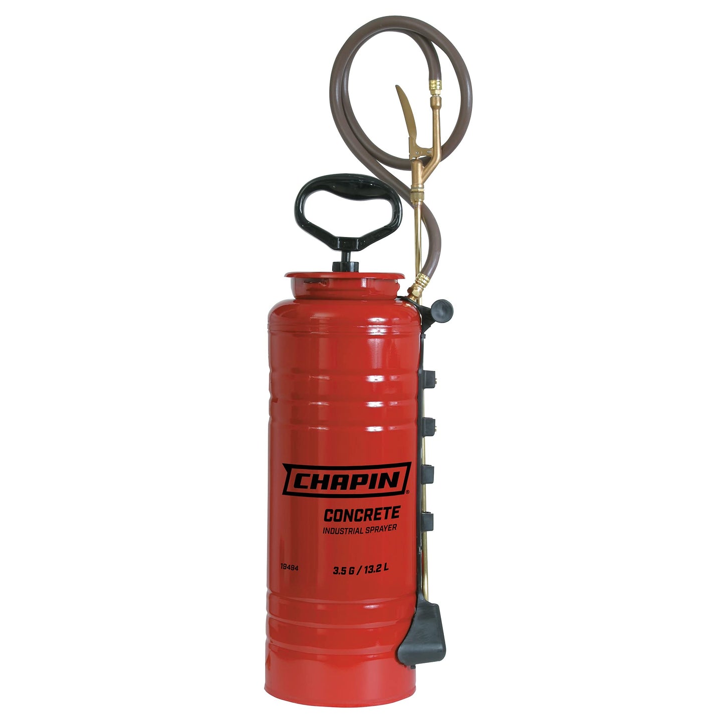 Chapin 19494 Industrial Sprayer, 3.5 Gallon Tri-Poxy Open Head Sprayer for Professional Concrete & Construction Applications, Chemical-Resistant Seals with All Brass Components, 3 Nozzles