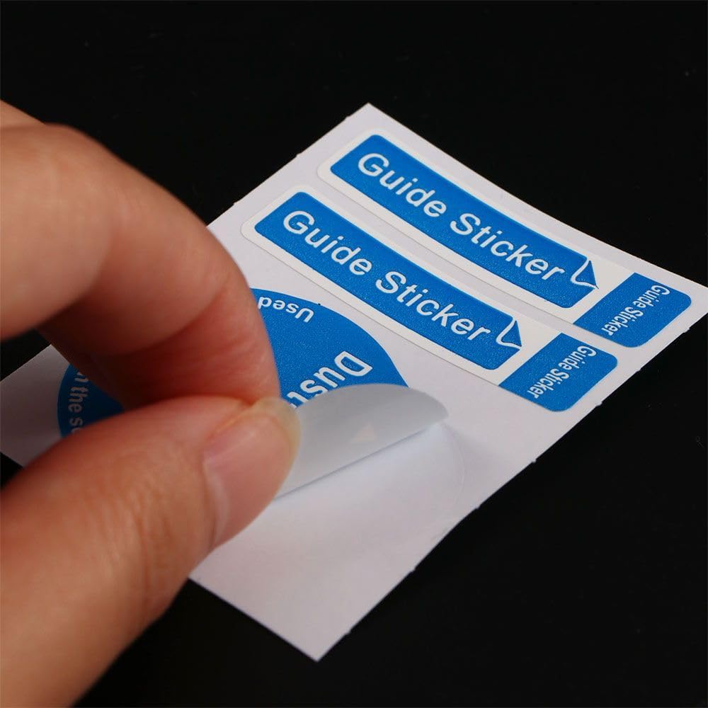generic 50/100/200pcs Phone,2.05'' 1.73''(50pcs) Dust Removal Stickers Screen Cleaning Decals Dusting Stickers