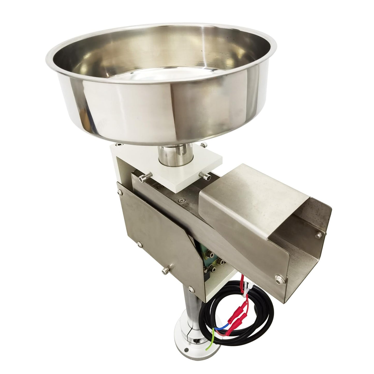 INTBUYING 110V Automatic Disc Vibrating Feeder Vibrating Disk Silo Feeding Device for Arrange Different Workpieces