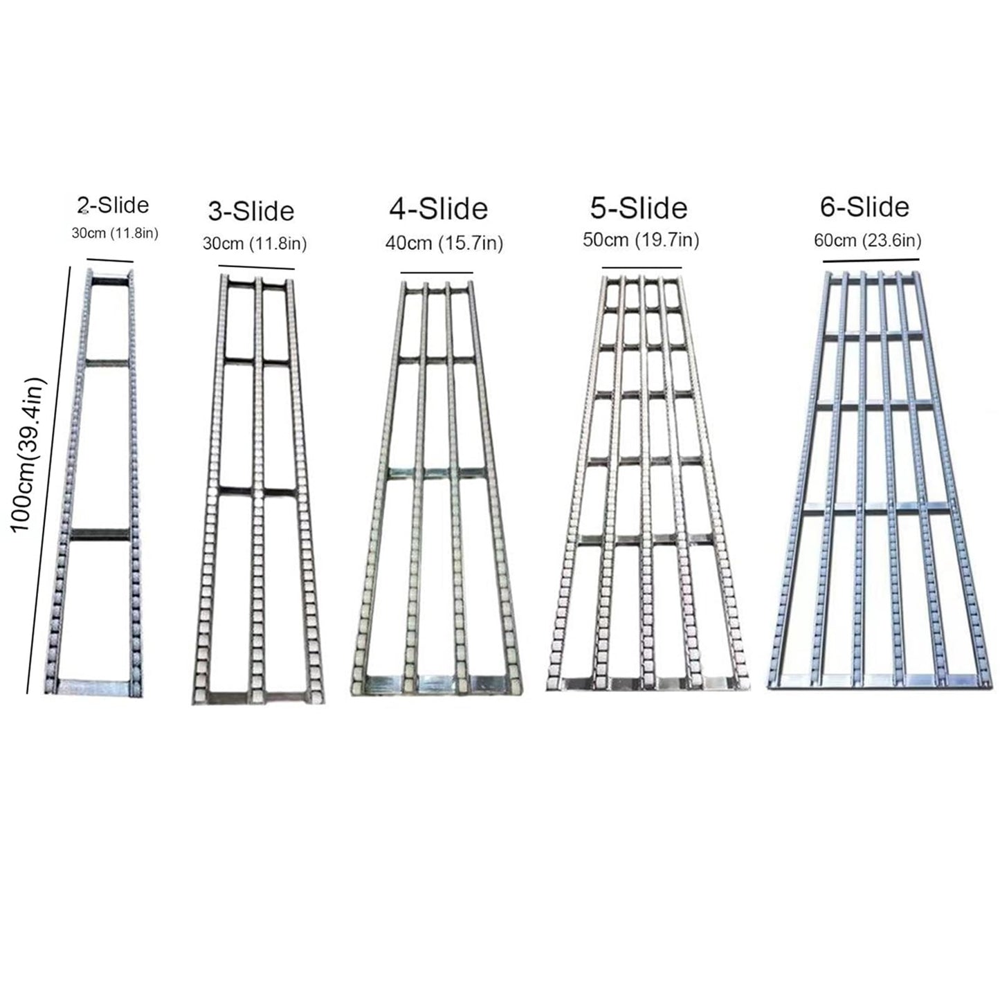 ZXHKZDX Splicable Stainless Steel Gravity Conveyor with Plastic Roller, Portable Unpowered Conveyor Roller Stands, Splicable Conveyor Lines for Woodworking(50X100CM)