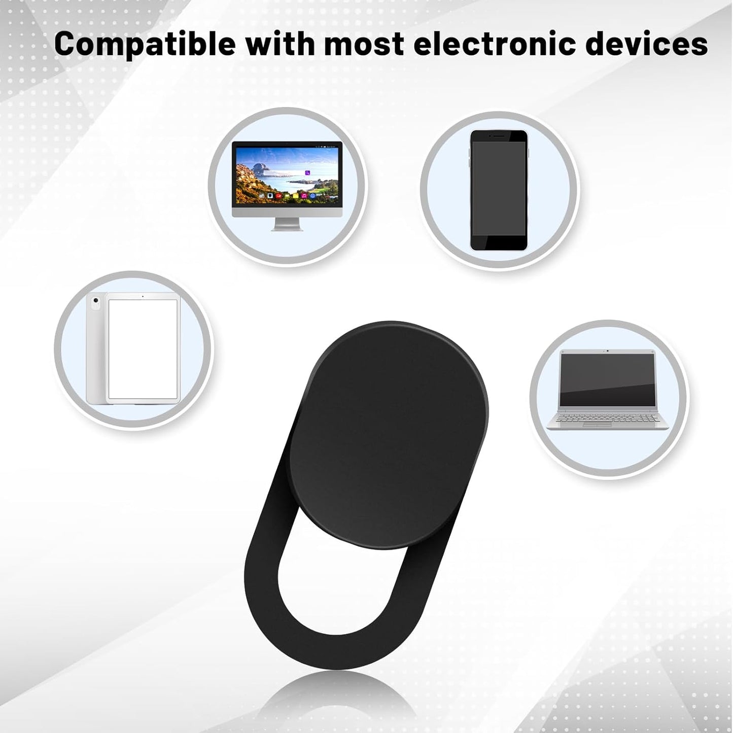 LXUEJIE 50Pcs Webcam Cover Slide, Phone Camera Cover, Cameras Blocking Stickers Front Cameras Covers for Phone, Camera