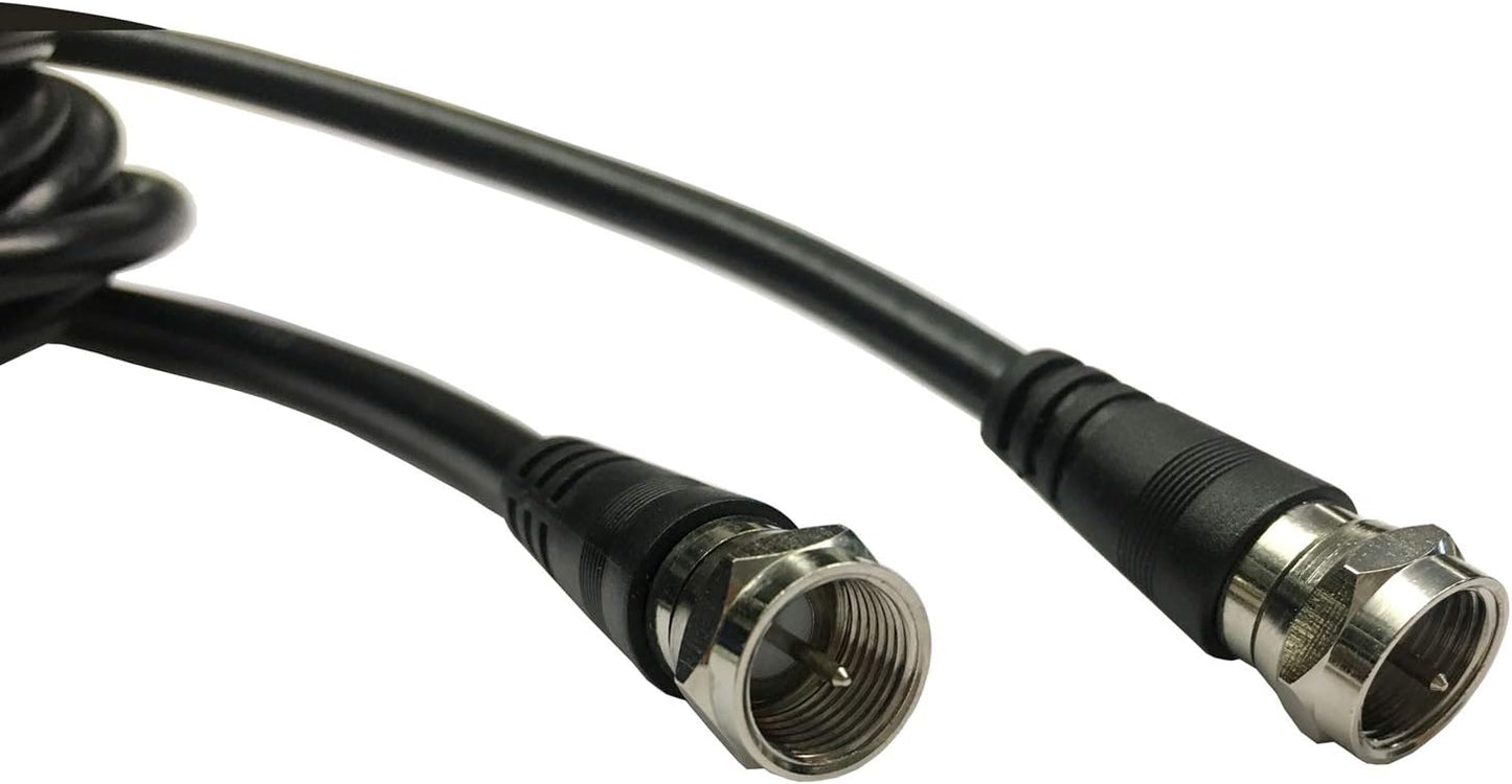 Chaowei Cable(15ft) Extension-15 TV Antenna Extension Coaxial with Coaxial Coupler,F Type Connector-Ideal for Digital