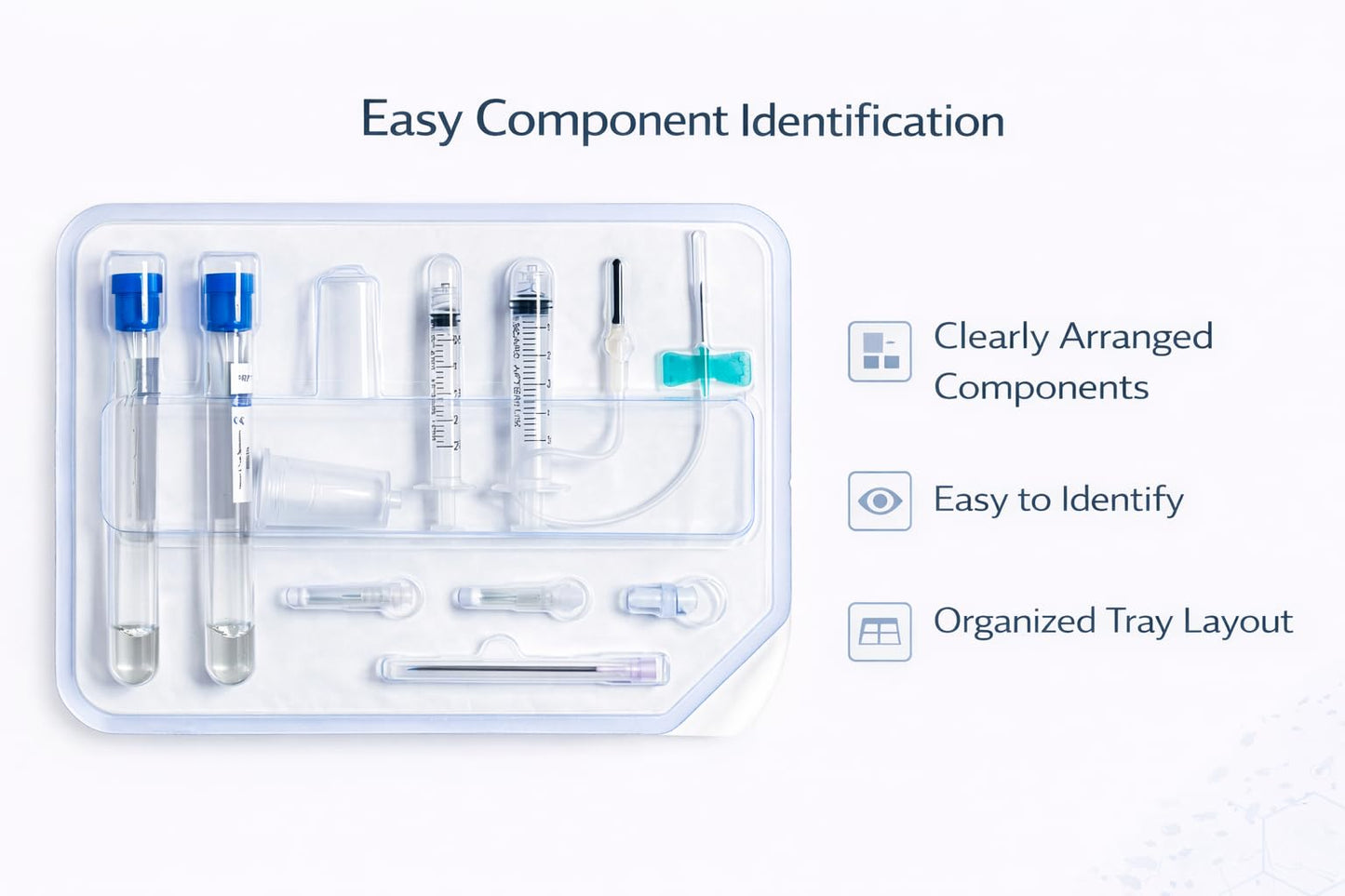 PRP Preparation Training Kit with 2 x 15mL Tubes, Organized Tray and Accessories for Lab Research, Training and Demonstration Use (1)