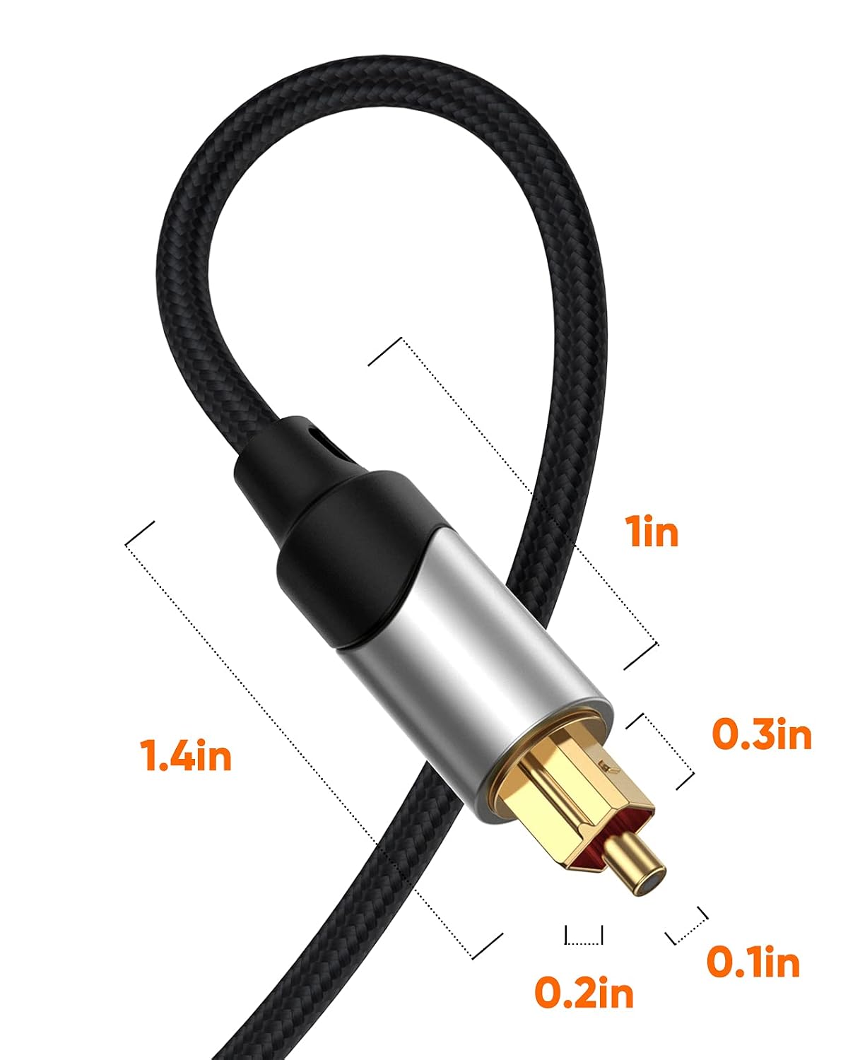 25FT PS4, CableCreation Optical Audio Cable, Toslink Male SPDIF Cable with Nylon Braided Fiber Optic Cord for Home