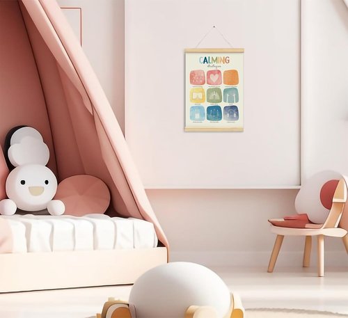 Foedor Calming Corner Posters - Mental Health Wall Art for Kids | Perfect Decor for Nursery & Counseling Offices
