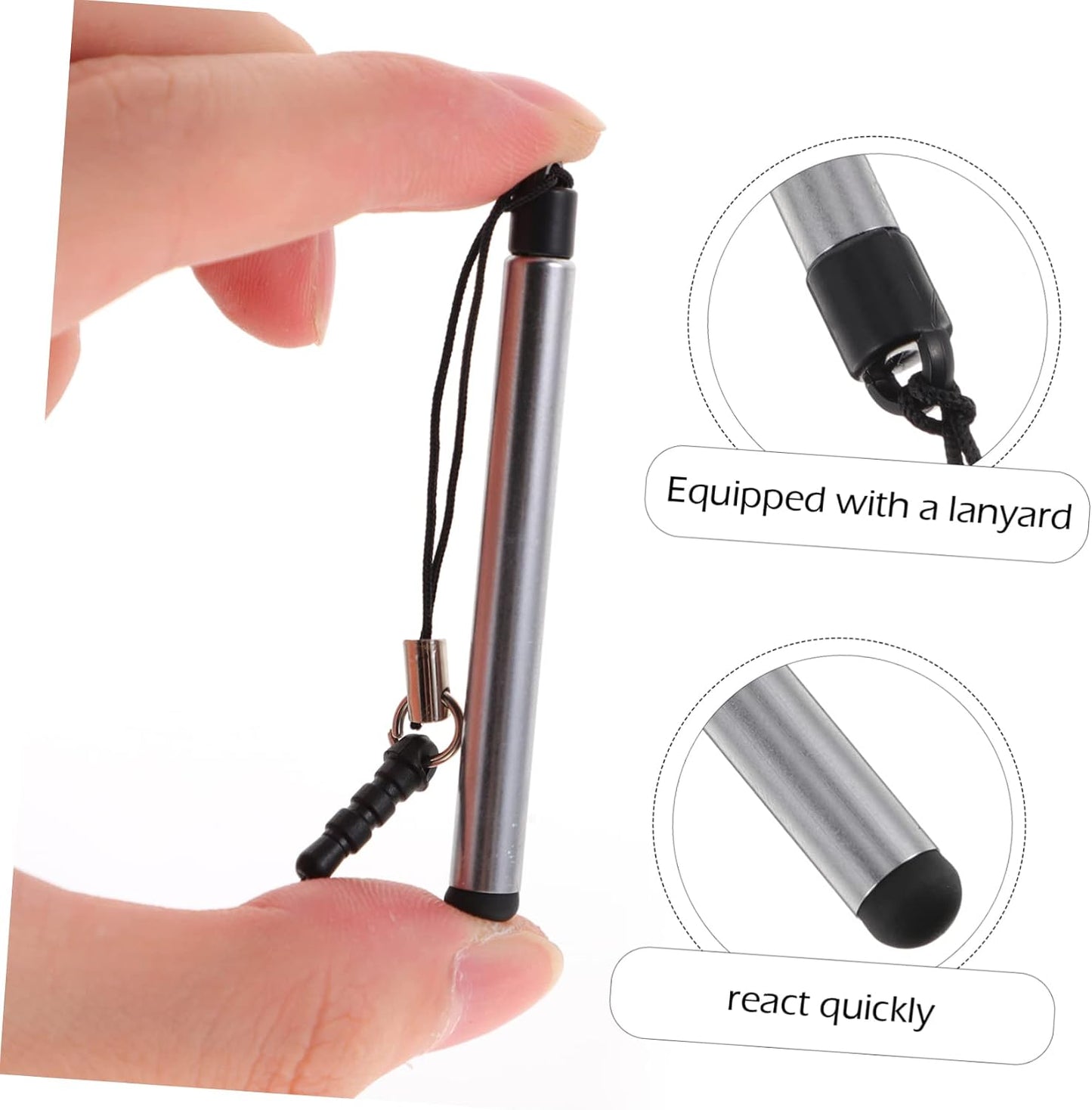 ARTIBETTER 25pcs Capacitive Touch Screen Stylus Pens for Tablets and Phones High Precision Fine Tip Anti-Stick Design