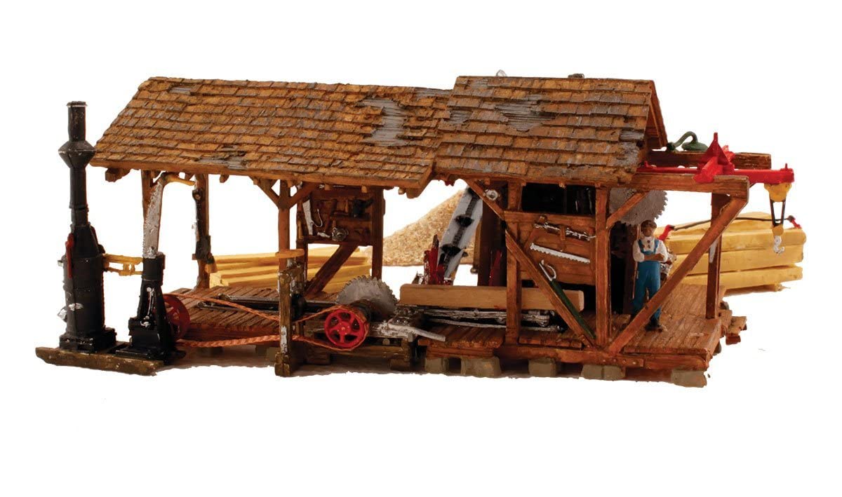 Woodland Scenics Landmark Structures Built & Ready Buzz's Sawmill, HO Scale