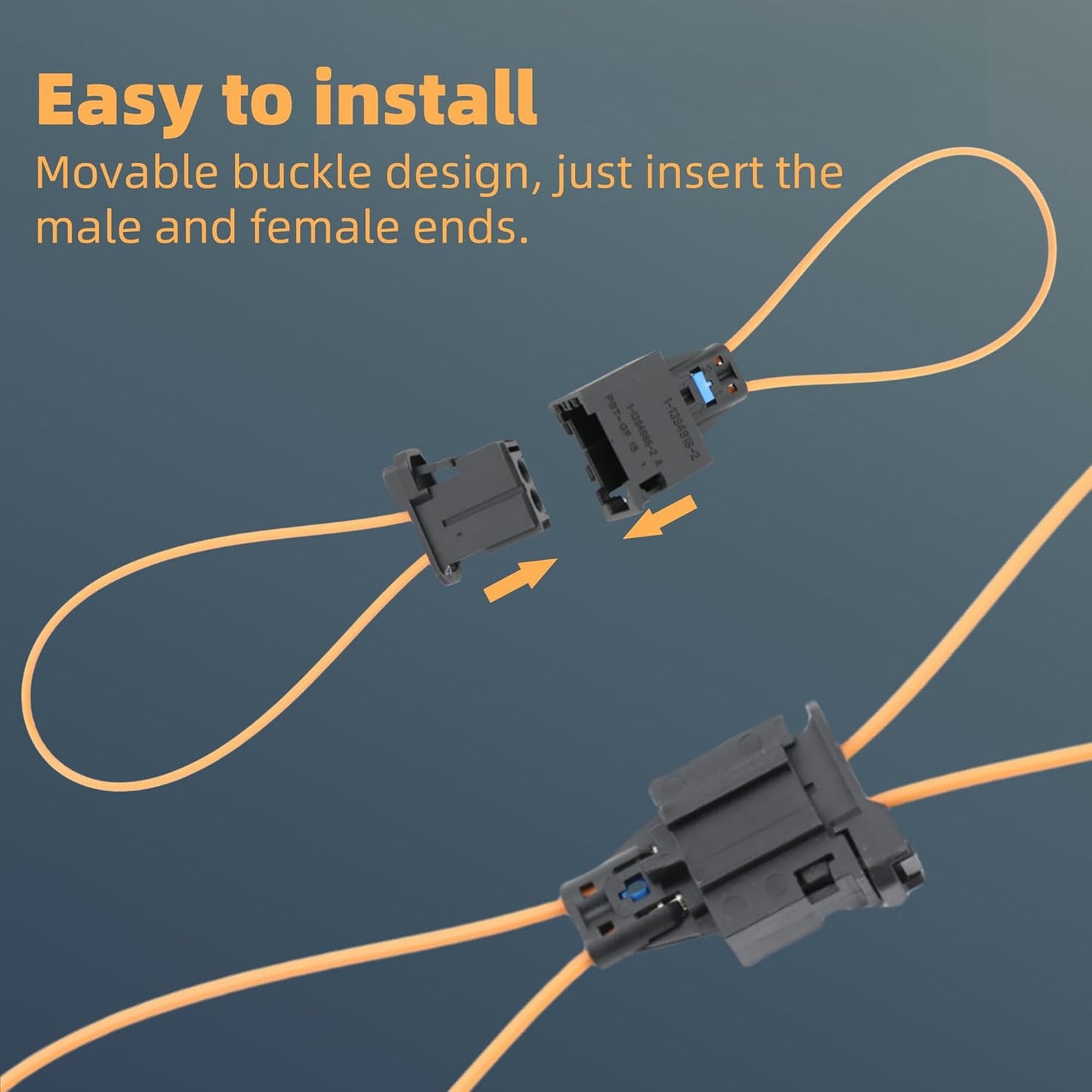 Narcilors 2 Pcs Male and Female Fiber Optic Loop Bypass Replacement for BMW Replacement for Mercedes Benz Diagnostic