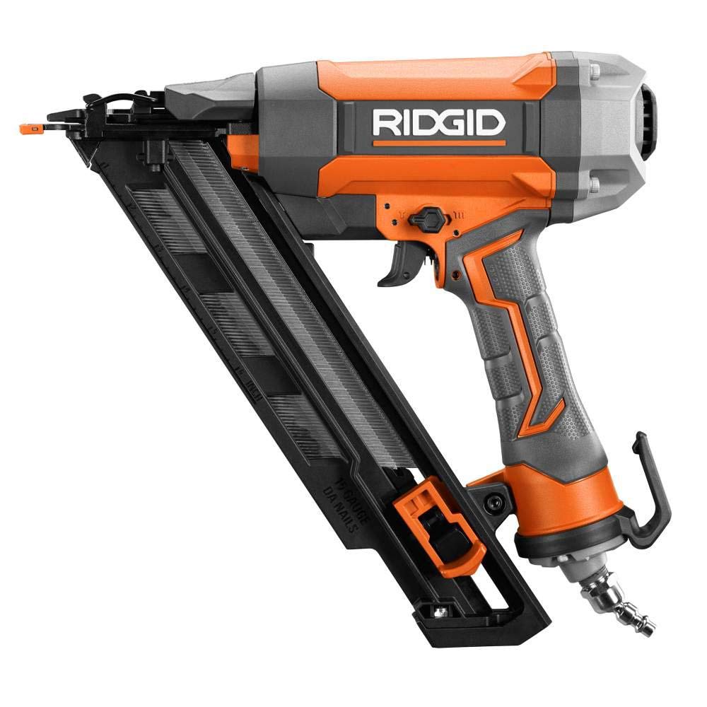 Pneumatic 15-Gauge 2-1/2 in. Angled Finish Nailer with Clean Drive Technology, and Tool BA