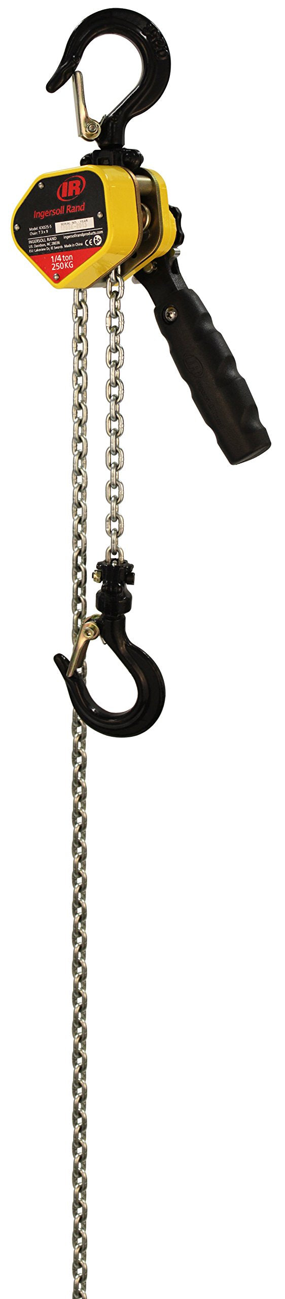 Ingersoll Rand KX050-10 Kinetic Sidekick 1/2 Ton Mini Lever Hoist with 10' of Chain, Yellow