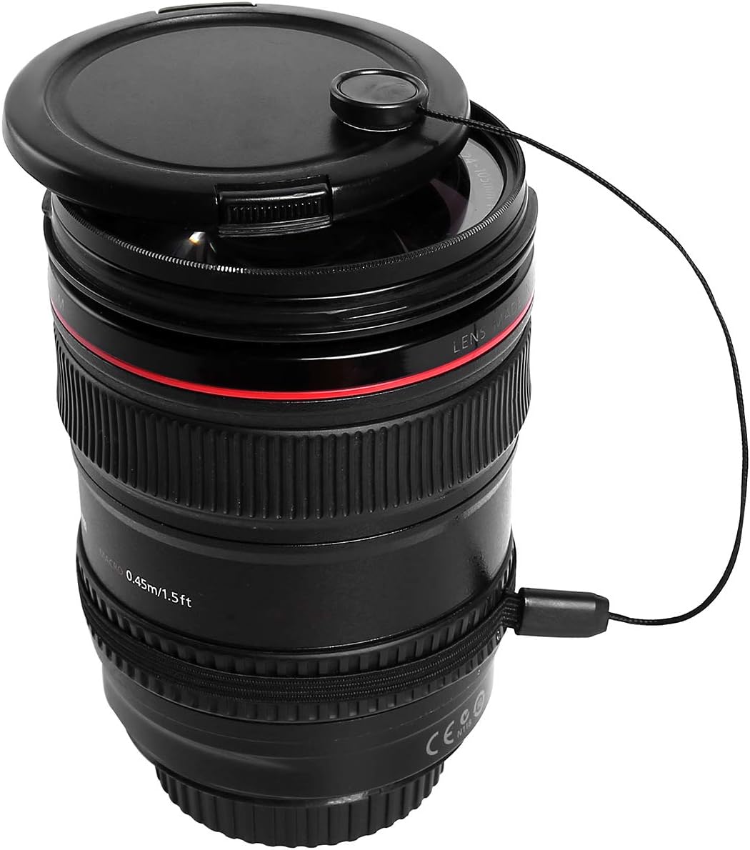 Carpro (8 Pack) Camera Lens Cap Keeper Lens Cap Holder Prevent Lens Cap Lost for DSLR SLR Camera
