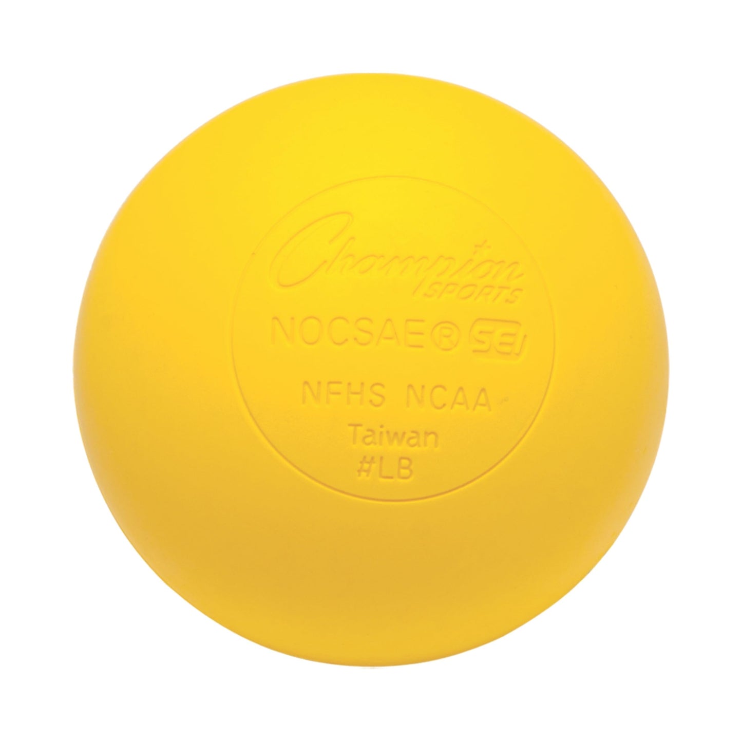 Champion Sports Lacrosse Balls – Official Size Equipment for Professional, College & High School Games, Practices & Recreation, NOCSAE, NCAA, NFHS & SEI Certified, 12-Pack, Yellow