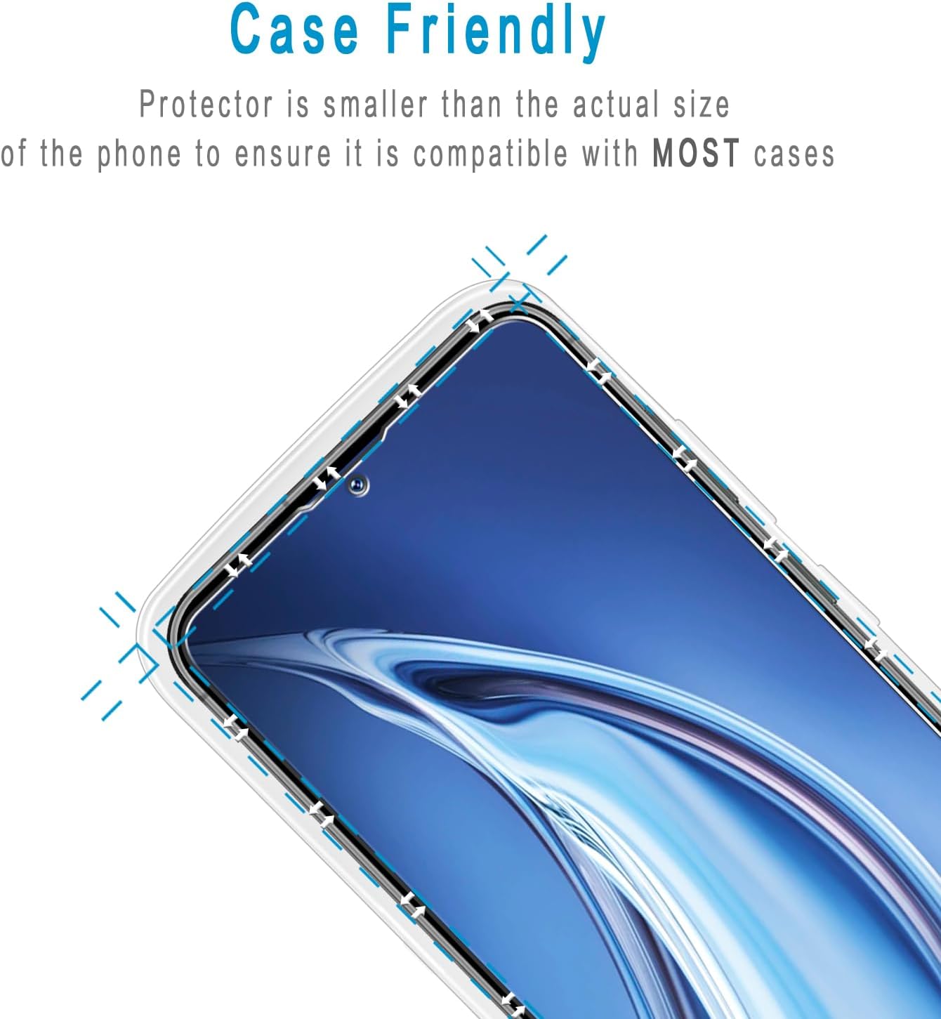 (2 Pack) S23 9H Designed for Samsung Galaxy FE Tempered Glass Screen Protector, Hardness, Anti Scratch, Bubble Free