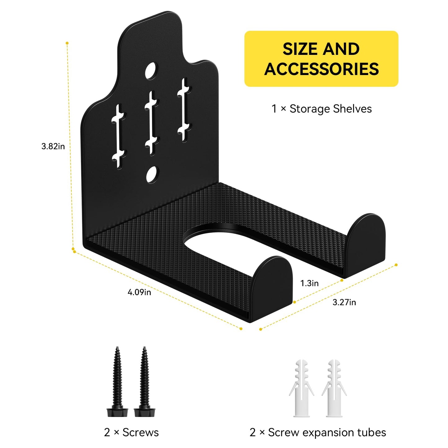 JNIHEEP Barbell Wall Holder,Single Olympic Hanger,Garage Gym Bar Wall Rack,Vertical Barbell Mount Rack,Space Saving Commercial or Home Gym Accessory,Holds Under 33mm Bar Size(Black)