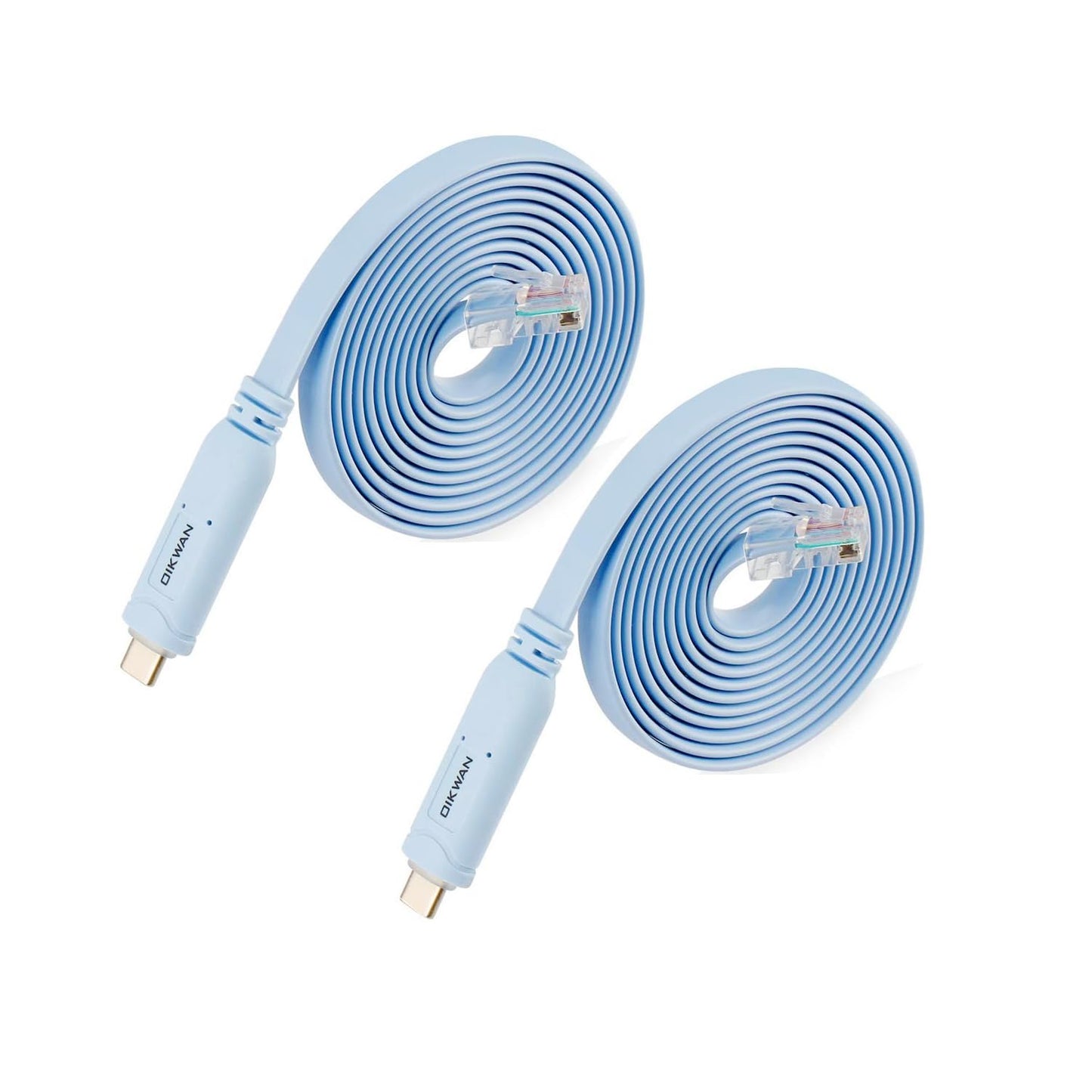 2pack, RJ45 USB-C Console Cable USB C to Console Cable for Cisco Routers/AP Router/Switch/Windows Linux Mac OS