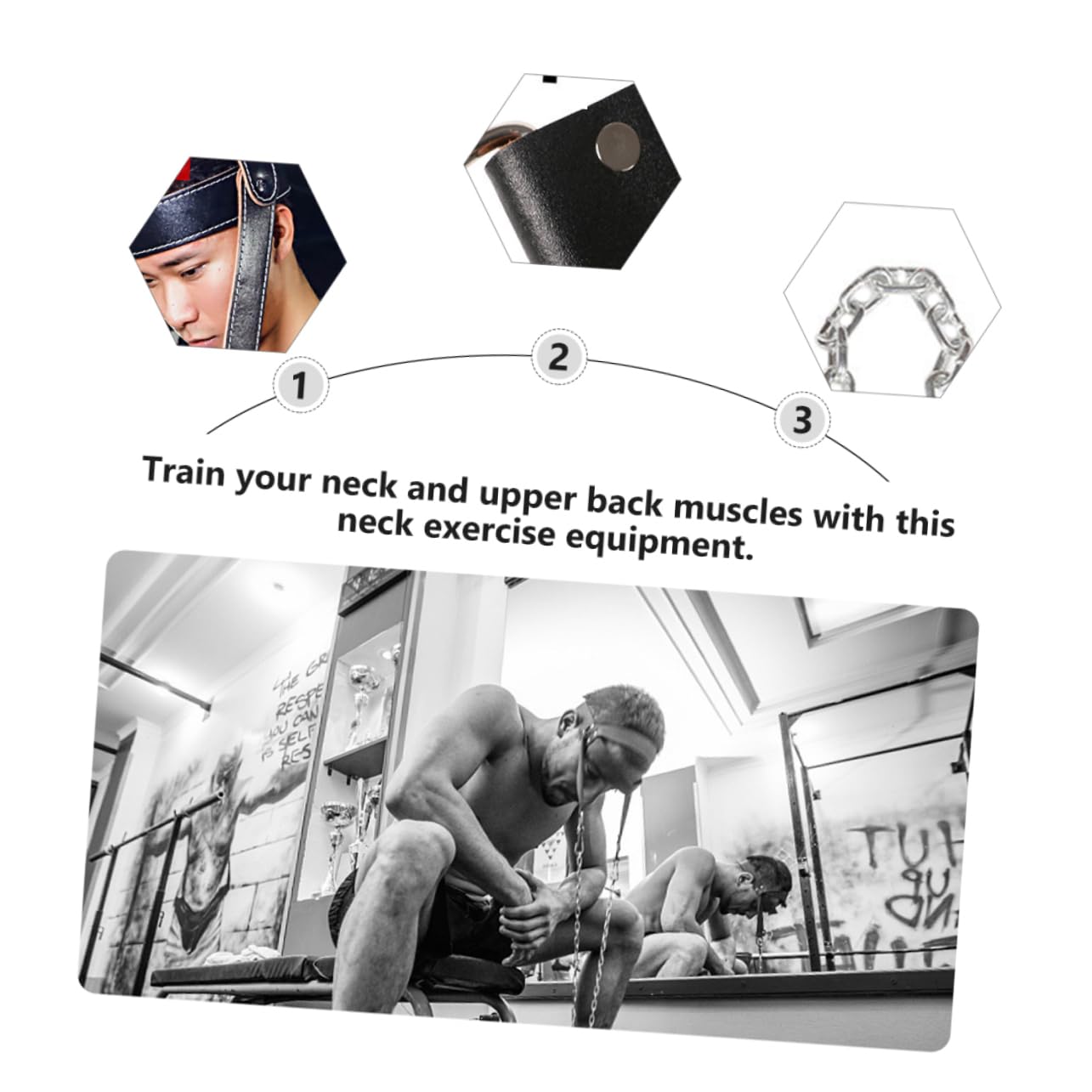 Toddmomy Neck Harness for Strength Training - Head and Neck Trainer with Padded Support for Weight Lifting and Combat Sports Adjustable Builder for Posture and Muscle Strengthening
