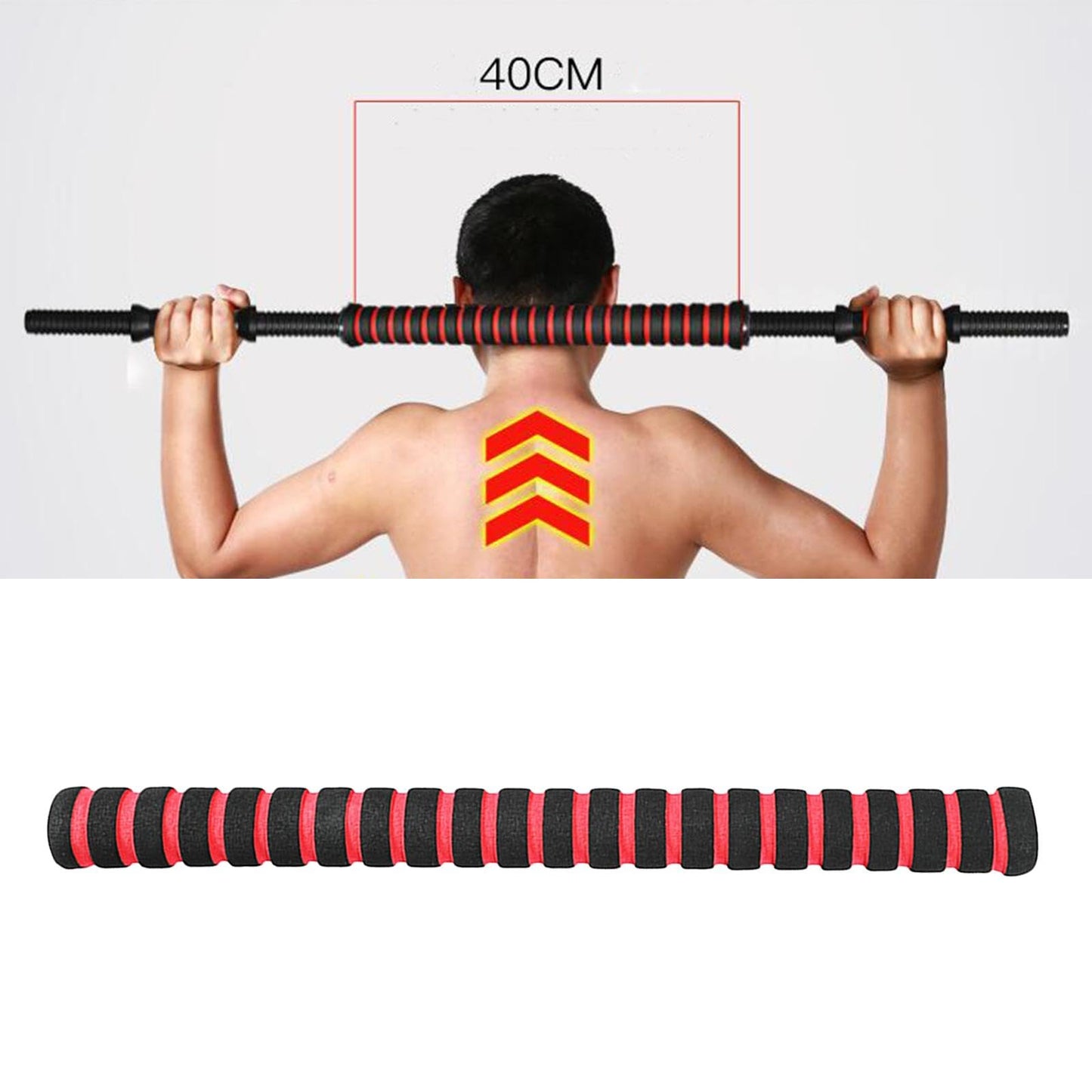 Dumbbell Connecting Rod 40cm/50cm Portable Dumbbell Extension Bar Dumbbell Accessories for Sport Home Gym Weightlifting, 40cm